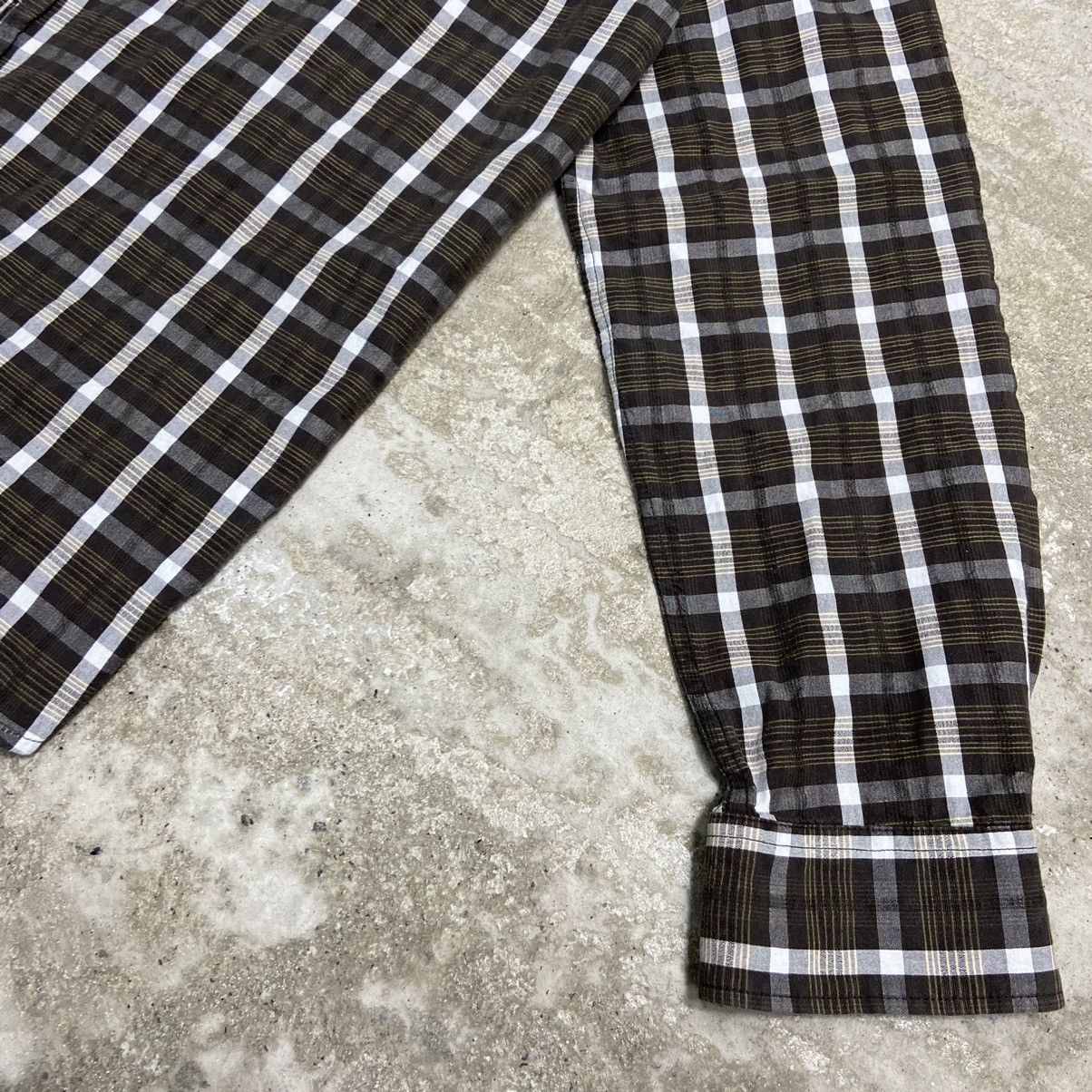 Vintage 1990s RETRO PUNK CHECKERED FLANNEL OVERSHIRT - LOT № 1045 Size US XL / EU 56 / 4 - 6 Thumbnail
