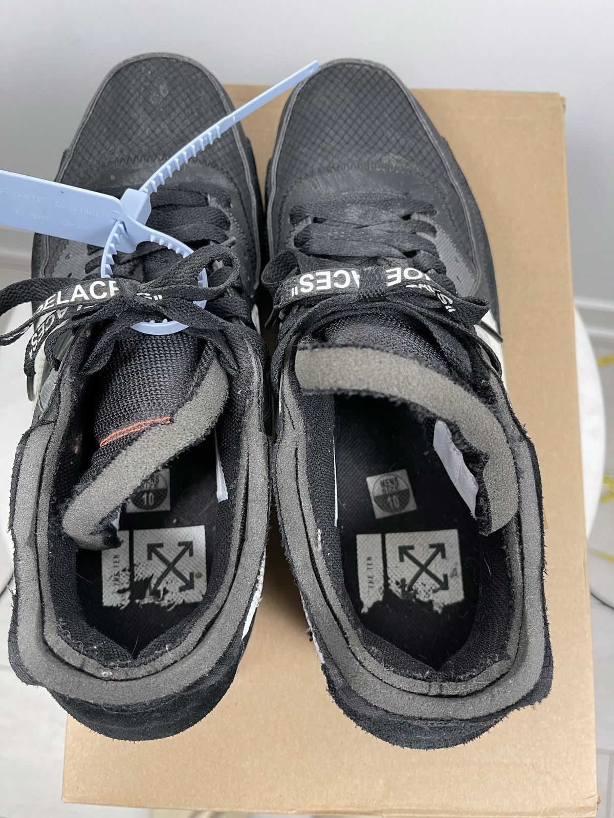 Nike × Off-White Off white air max 90 Black Size US 10 / EU 43 - 9 Thumbnail