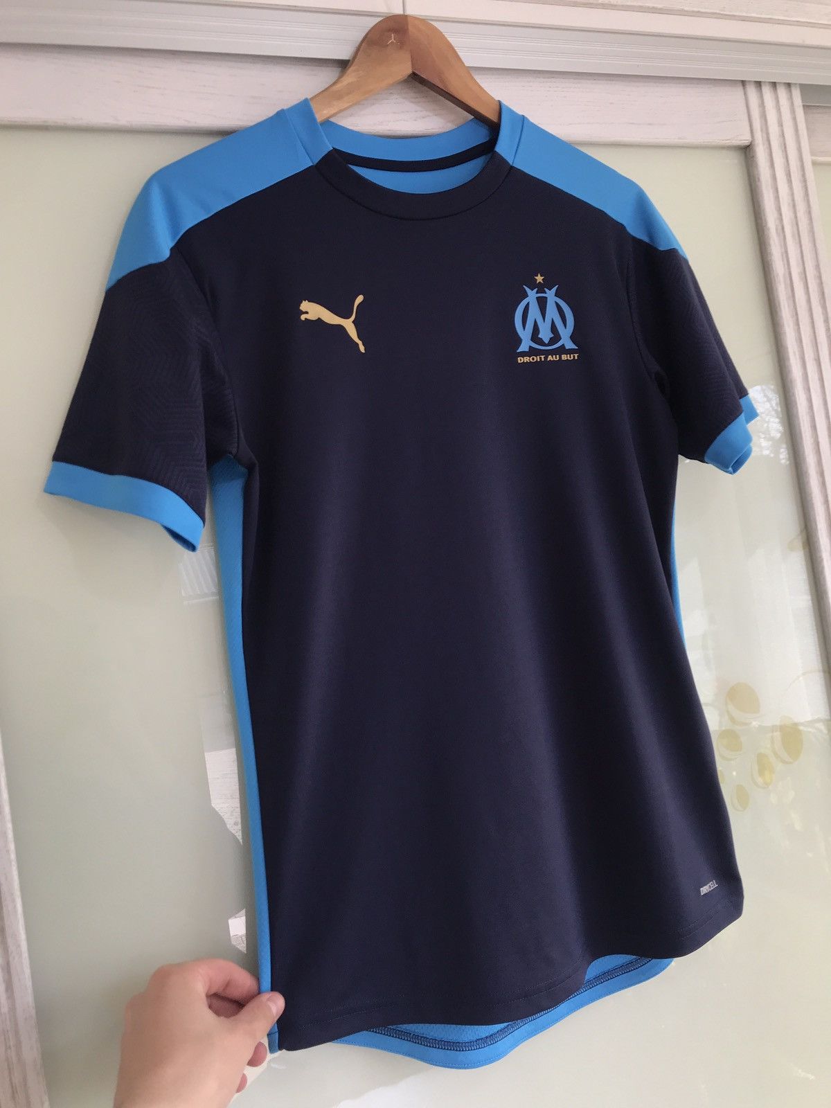 Puma Olympique Marseille Soccer Jersey Football Kit France Shirt Size US S / EU 44-46 / 1 - 3 Thumbnail