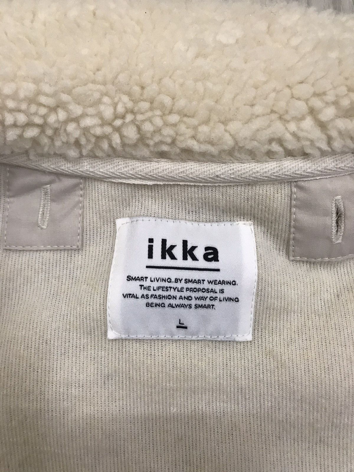 Japanese Brand × Vintage Ikka Japan Deep Pile Sherpa Jacket Size M / US 6-8 / IT 42-44 - 13 Thumbnail