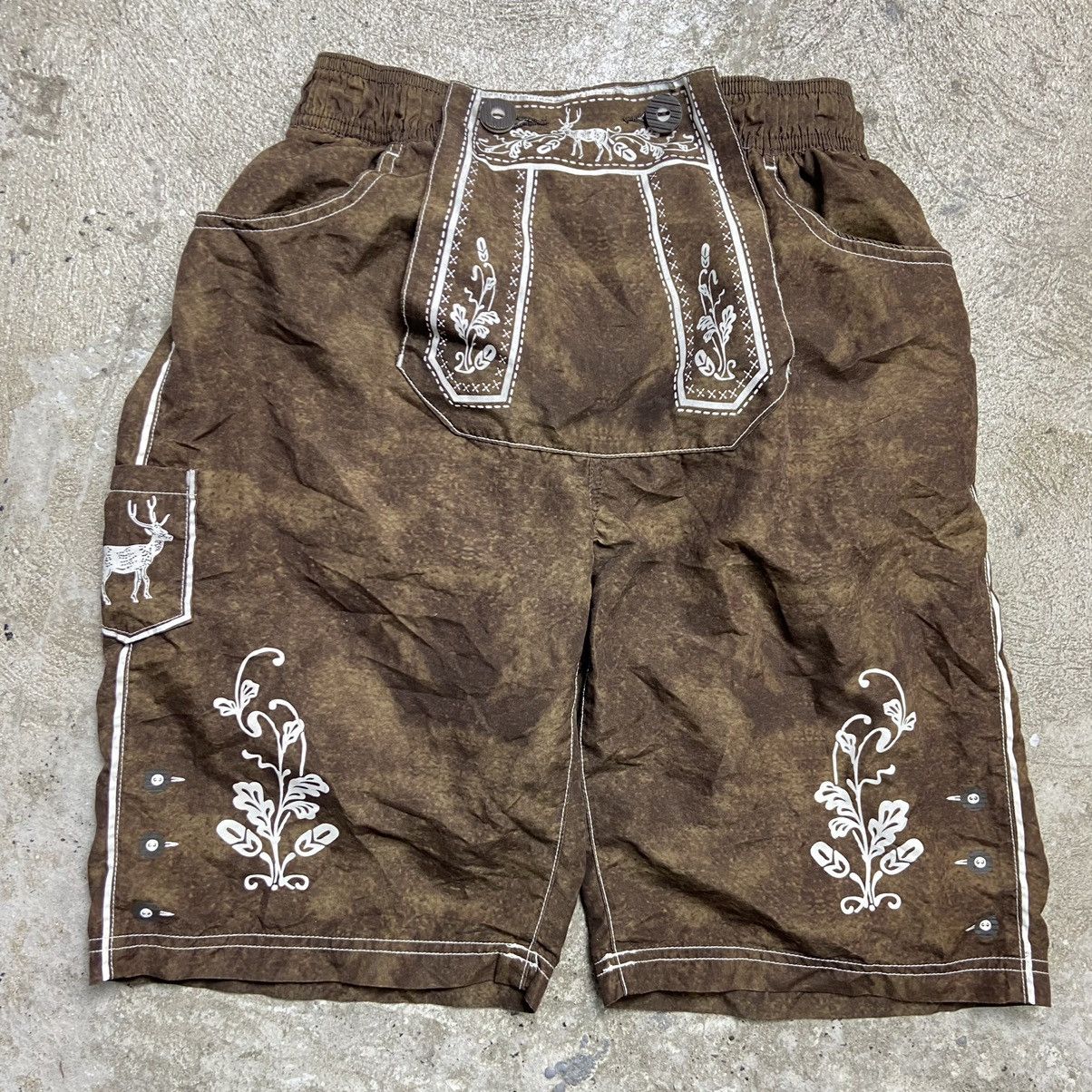 Y2K TRADITIONAL WESTERN SHORTS 2000s - № 3061