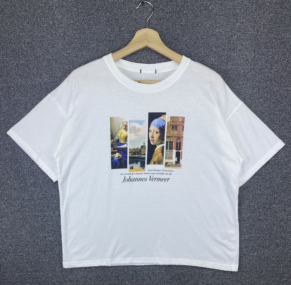 Vintage Vintage JOHANNES VERMEER Artist Painting Artwork Tee TShirts Size M / US 6-8 / IT 42-44 - 1 Thumbnail