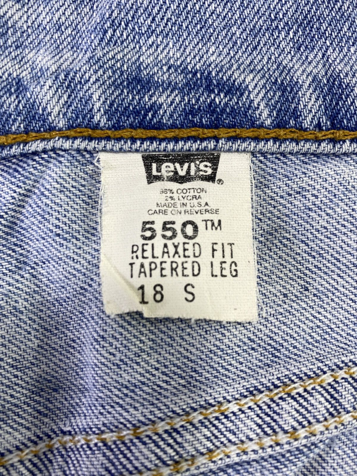 Levi's Vintage Levi's 550 Jeans Blue Wash - J732 Size US 40 / EU 56 - 5 Thumbnail