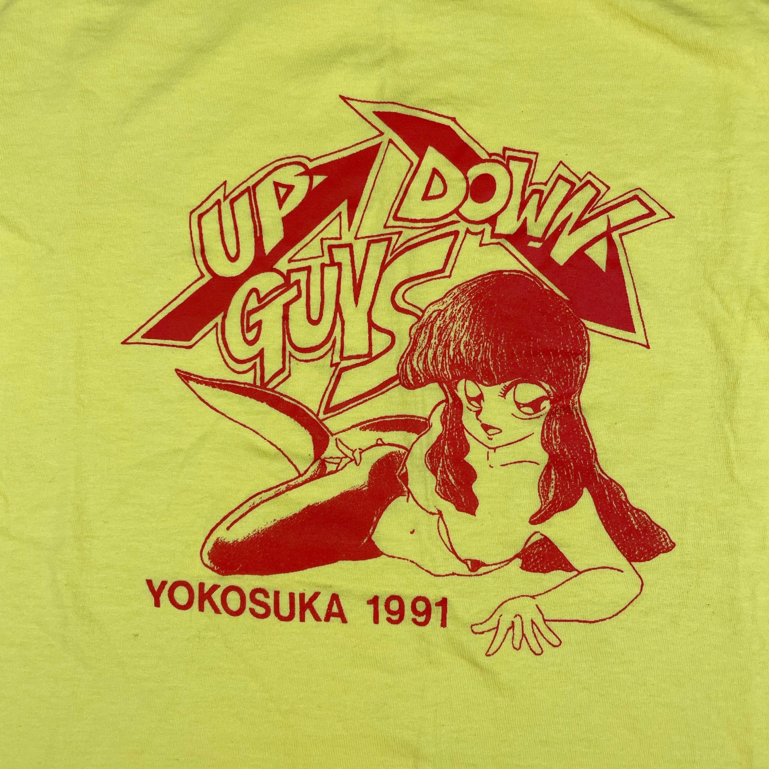 Japanese Brand × Vintage Rare 1991 Vintage UP DOWN GUYS Yokosuna Anime Hentai Tee Size US S / EU 44-46 / 1 - 2 Thumbnail