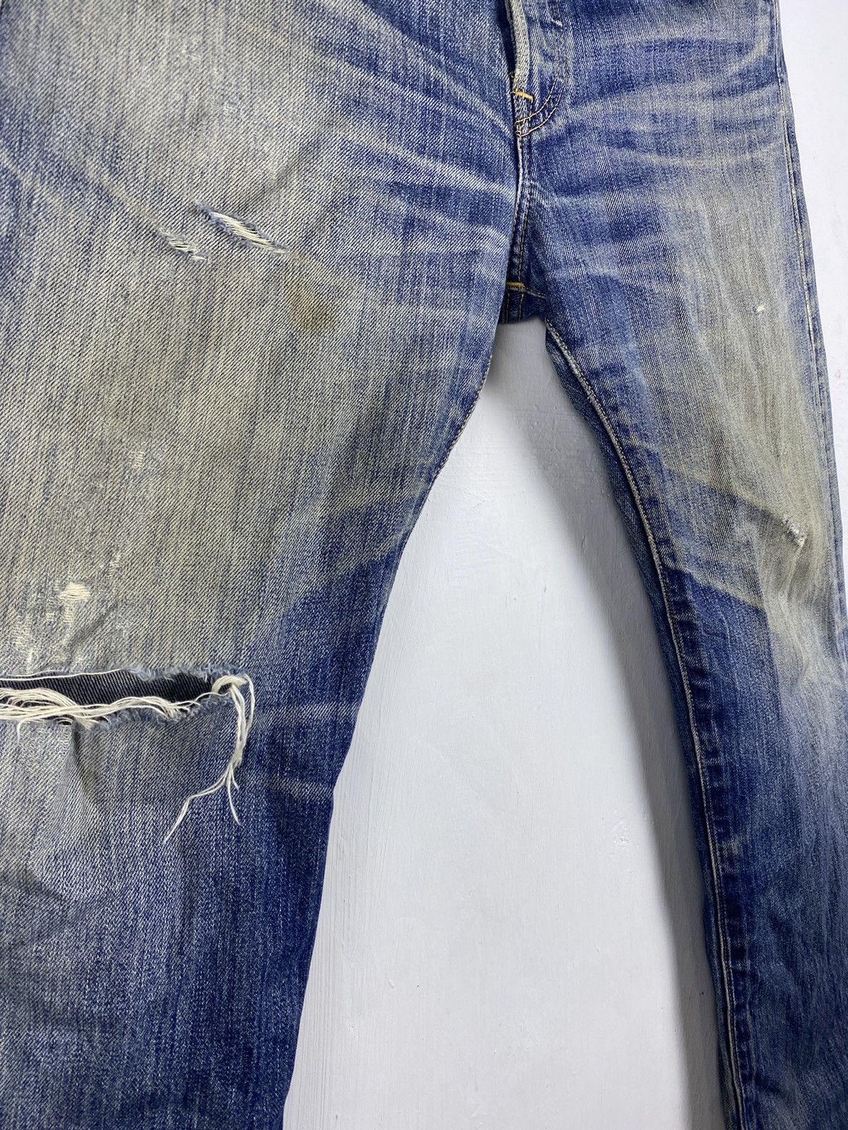 Levi's OFFER 🔥 Vintage Levi's 501 Trashed Jeans Denim Pants Size US 30 / EU 46 - 4 Thumbnail