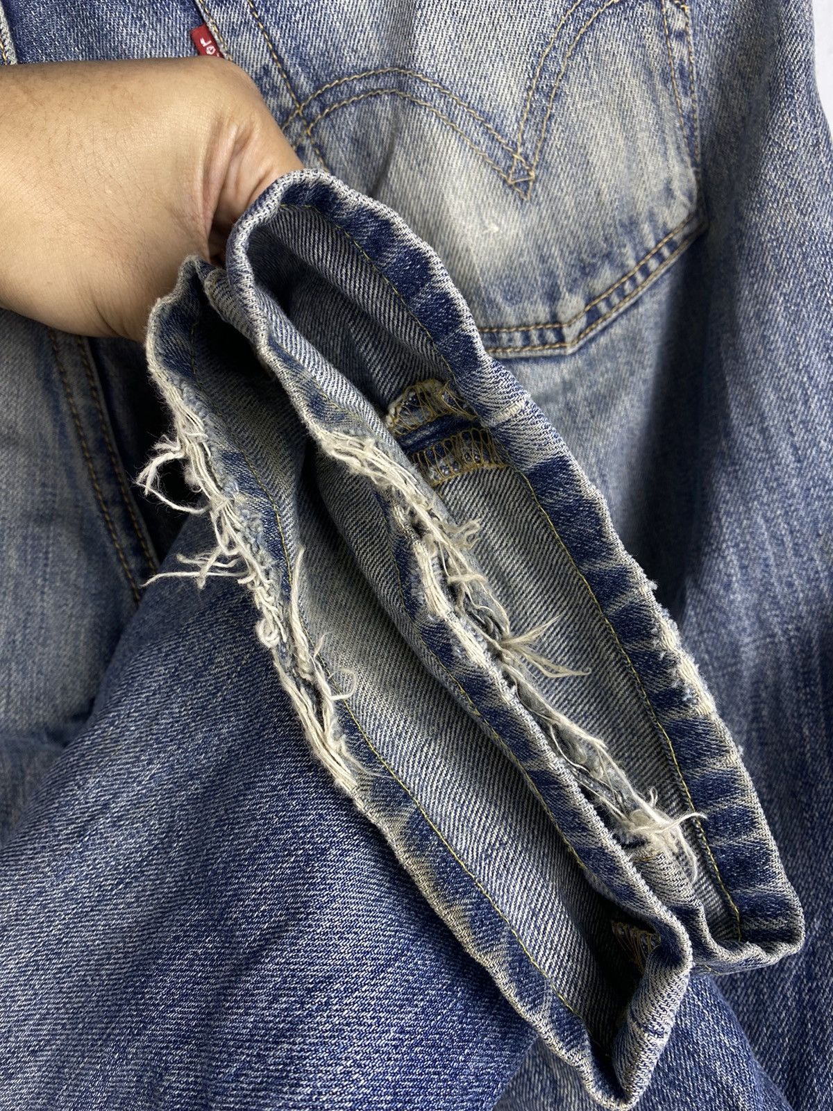 Levi's OFFER 🔥 Vintage Levi's 501 Trashed Jeans Denim Pants Size US 30 / EU 46 - 7 Thumbnail