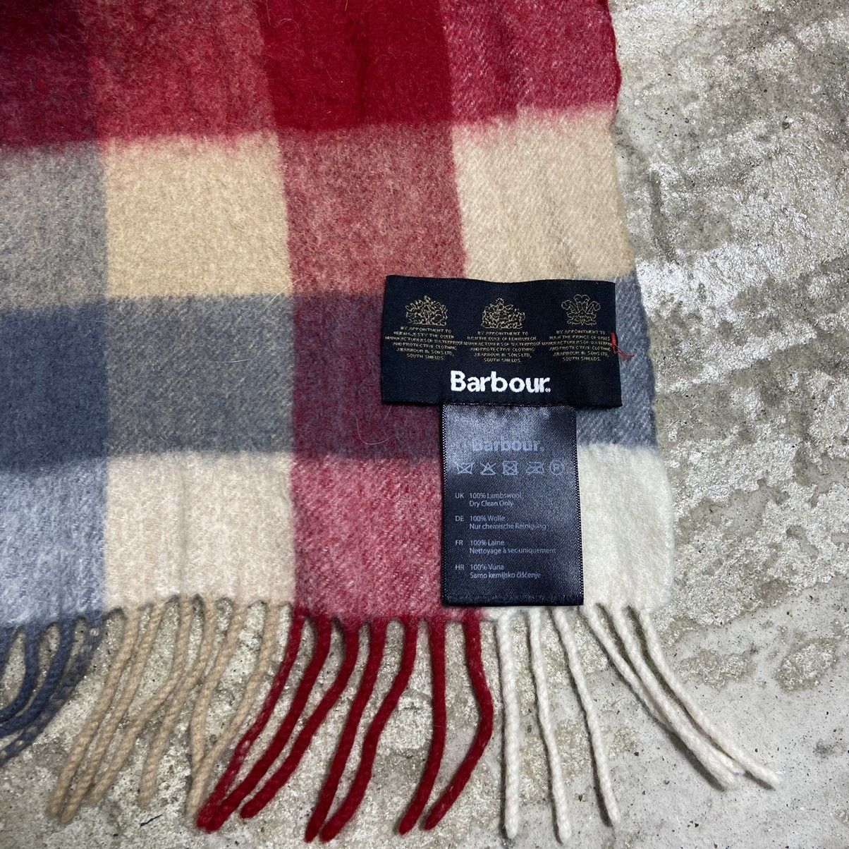 Barbour Y2K BARBOUR VINTAGE WOOL SCARF - № 4053 Size ONE SIZE - 3 Thumbnail