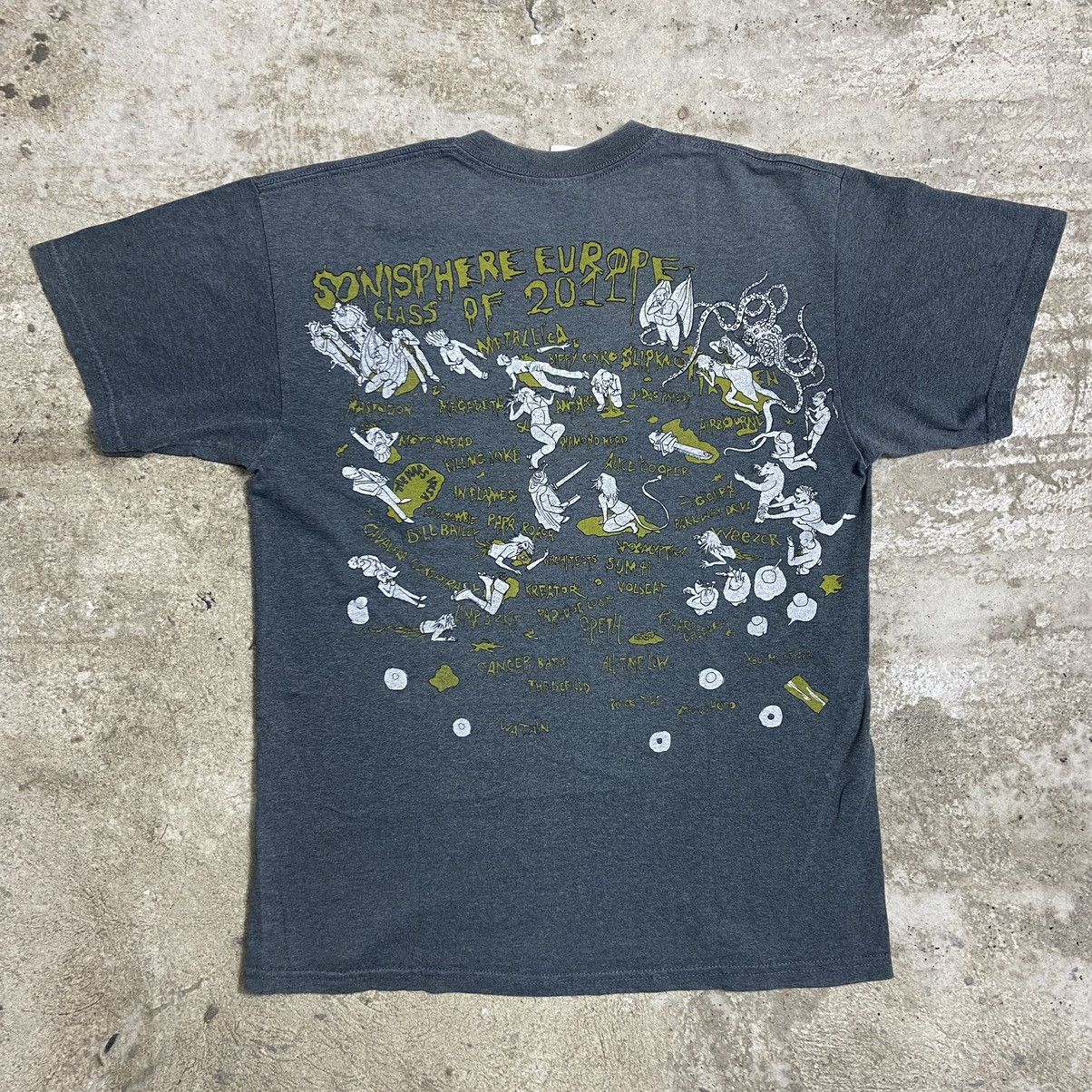 Band Tees SONISPHERE FESTIVAL OVERPRINTED Y2K RARE TEE - № 159 Size US M / EU 48-50 / 2 - 1 Thumbnail
