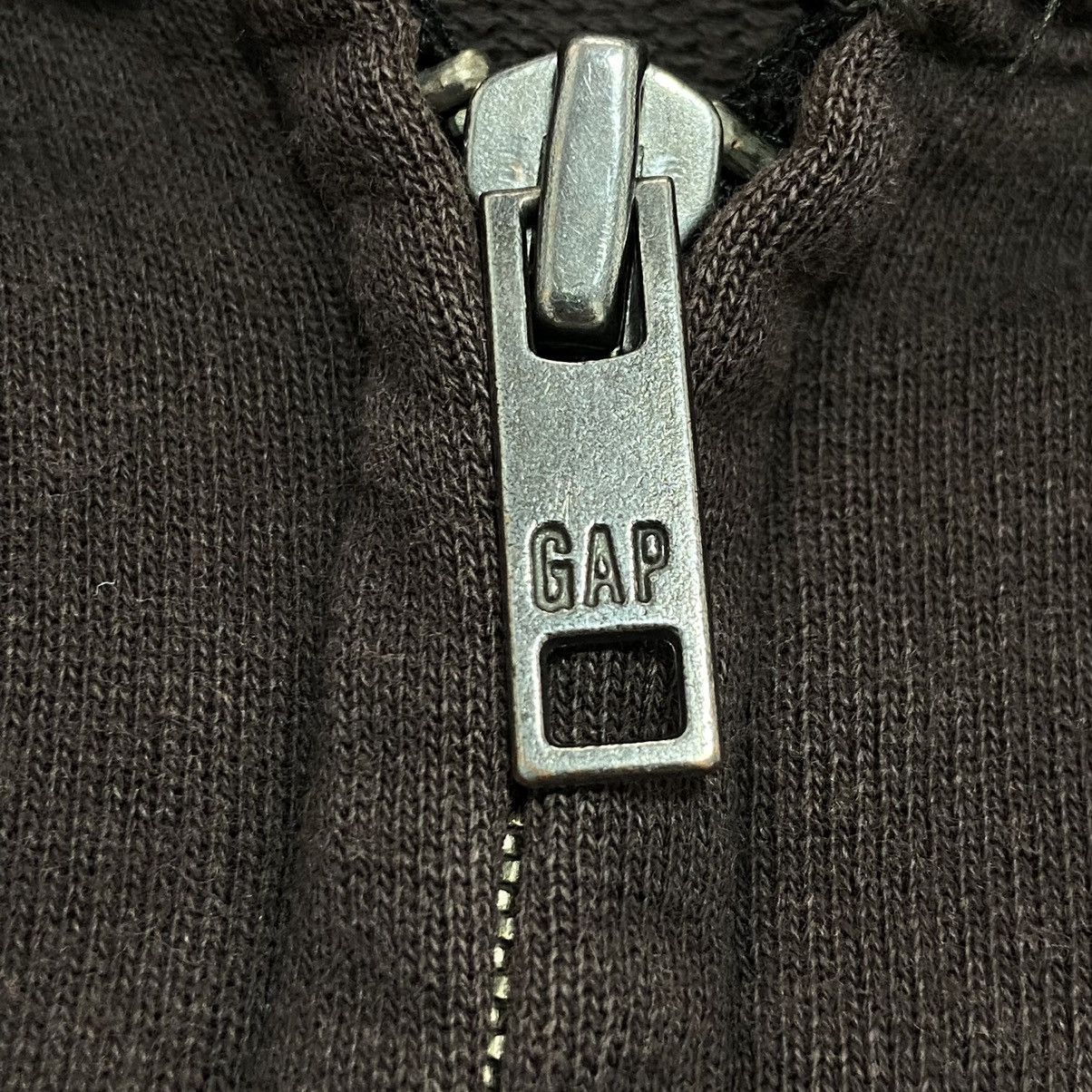 Gap 2000s GAP SUN FADED DISTRESSED RARE BROWN ZIP HOODIE № 1001 Size US L / EU 52-54 / 3 - 10 Thumbnail