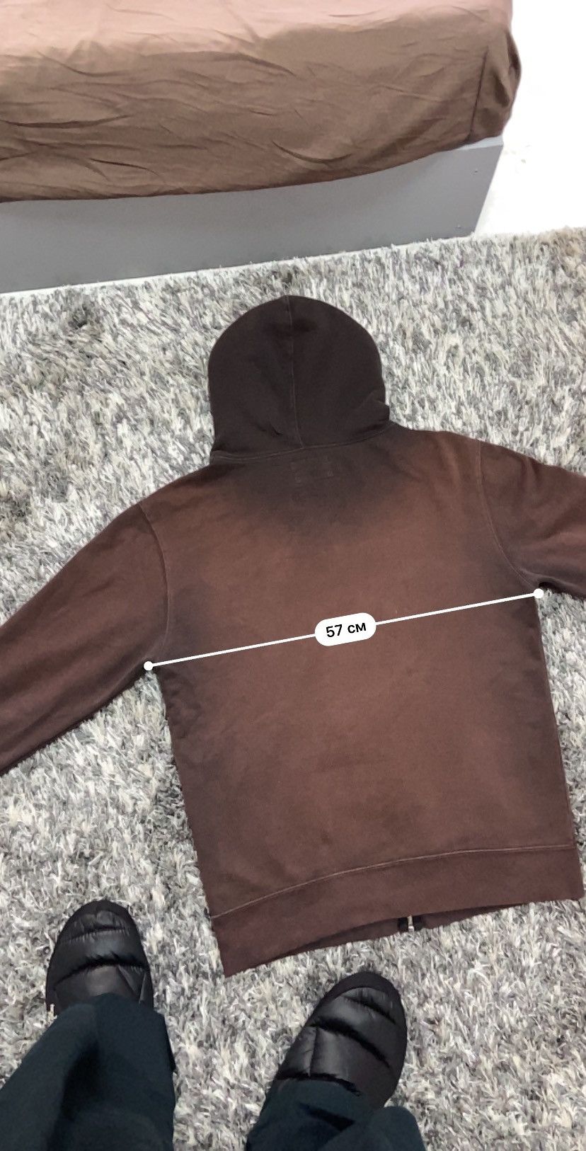 Gap 2000s GAP SUN FADED DISTRESSED RARE BROWN ZIP HOODIE № 1001 Size US L / EU 52-54 / 3 - 15 Thumbnail