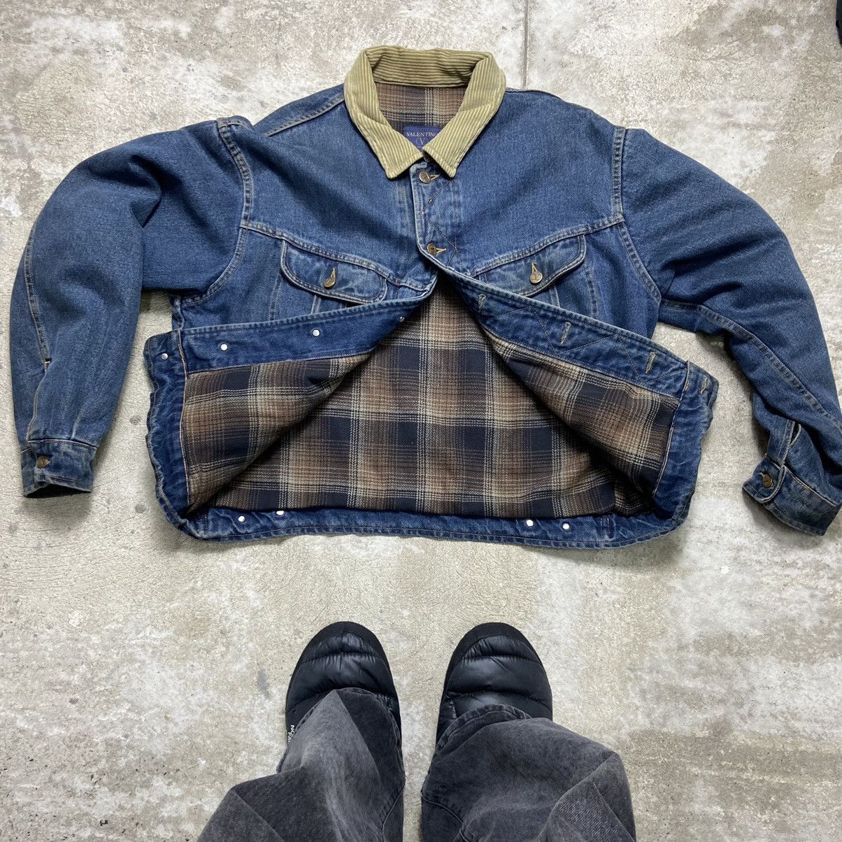 Valentino 1980s VALENTINO AWESOME HEAVY DENIM JACKET - LOT № 2039 Size US L / EU 52-54 / 3 - 1 Thumbnail
