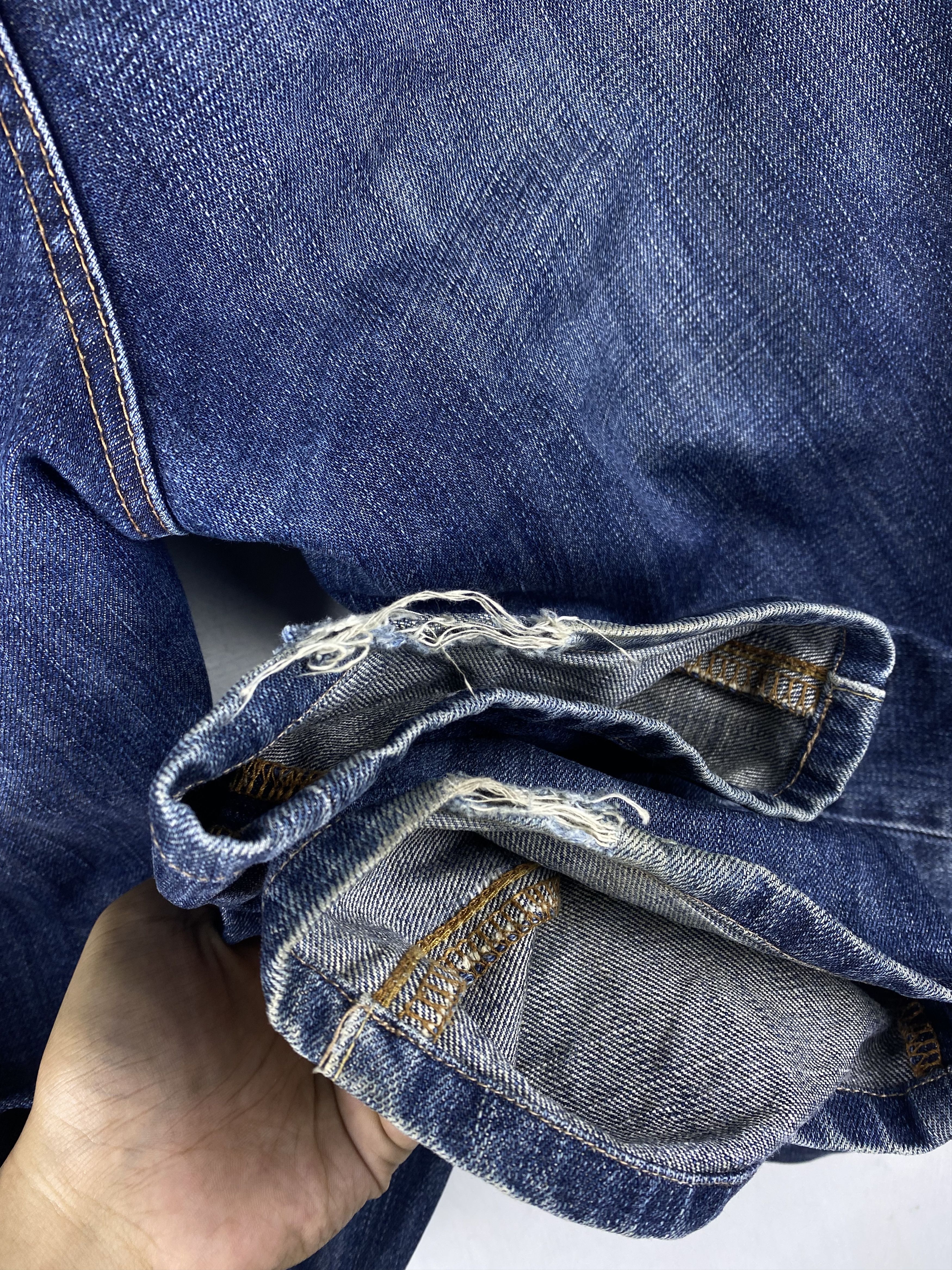 Uniqlo GONE 🔥 Vintage Uniqlo Regular Fit Straight Denim Jeans Size US 32 / EU 48 - 6 Thumbnail