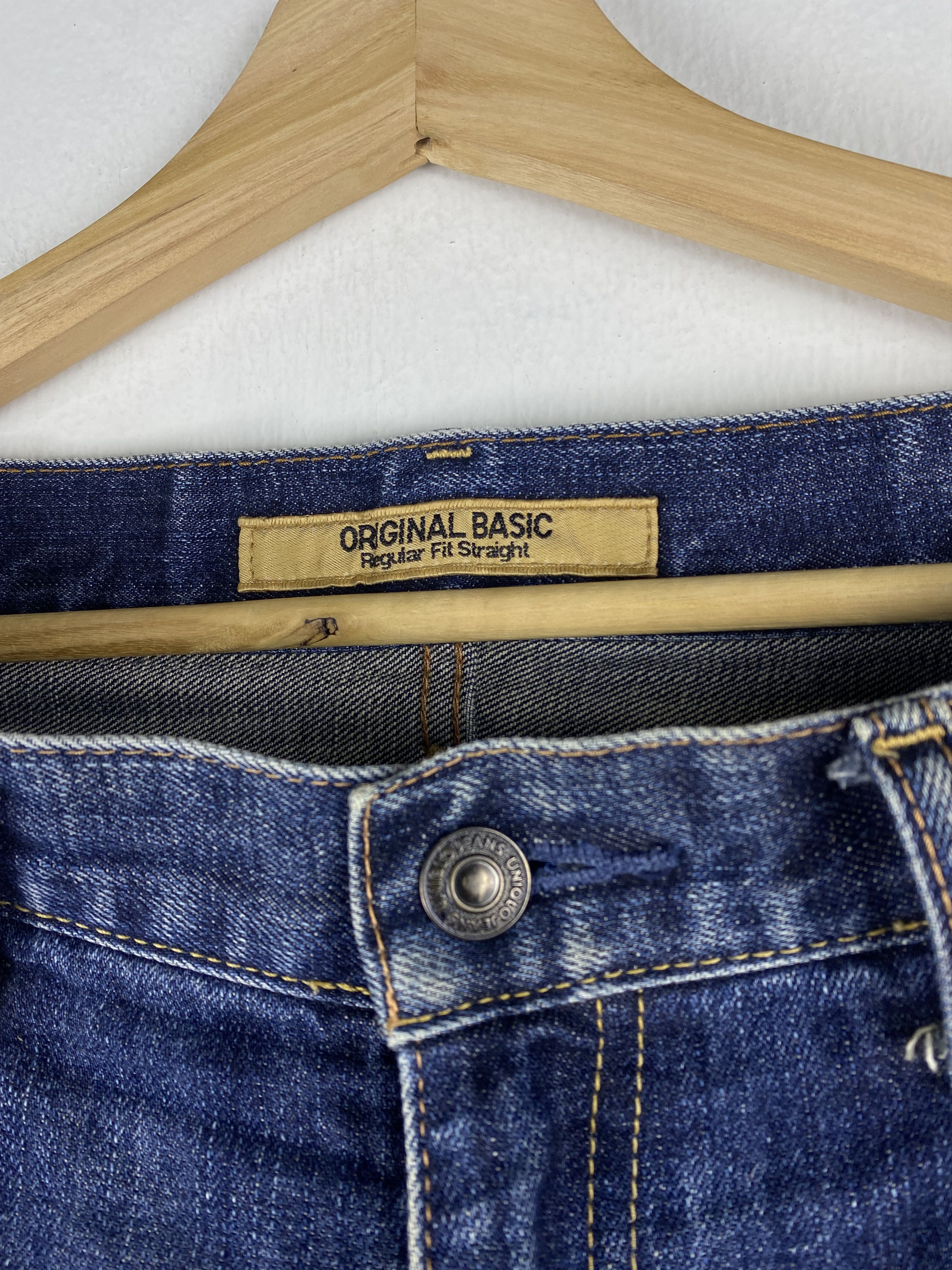 Uniqlo GONE 🔥 Vintage Uniqlo Regular Fit Straight Denim Jeans Size US 32 / EU 48 - 3 Thumbnail
