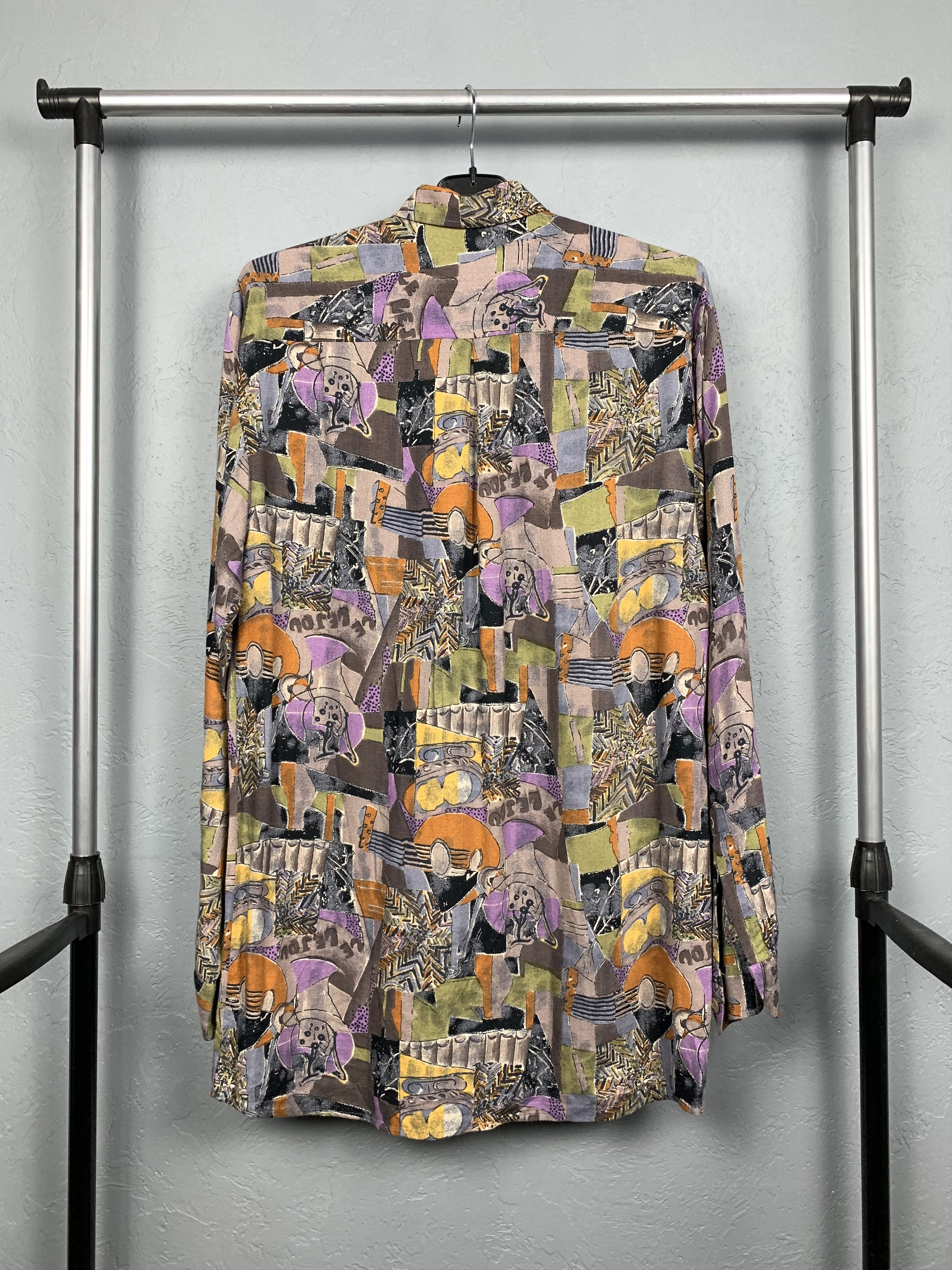 Vintage Rinaldo Designers Abstract Art Mens Shirt Size US S / EU 44-46 / 1 - 5 Thumbnail