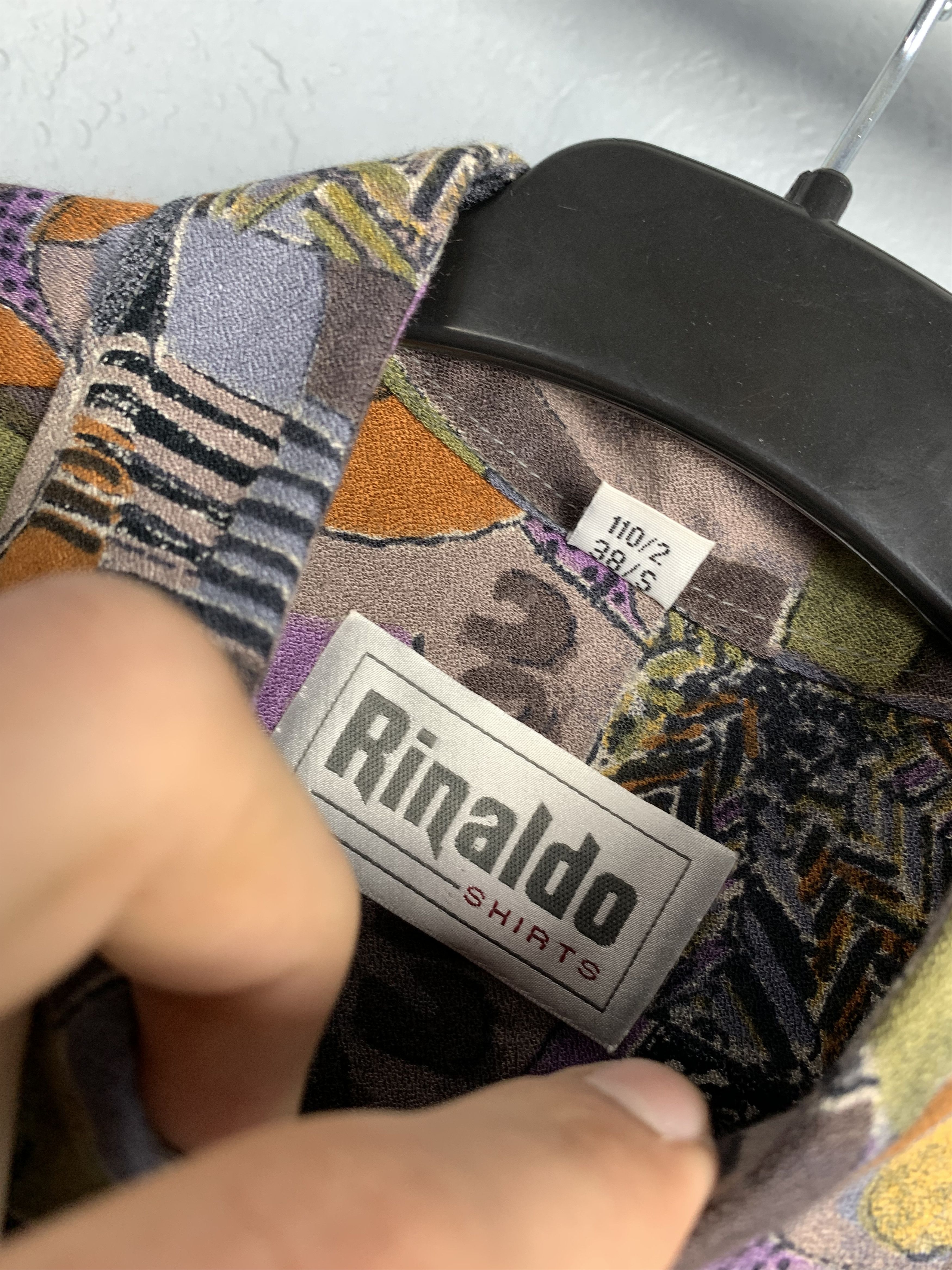 Vintage Rinaldo Designers Abstract Art Mens Shirt Size US S / EU 44-46 / 1 - 3 Thumbnail
