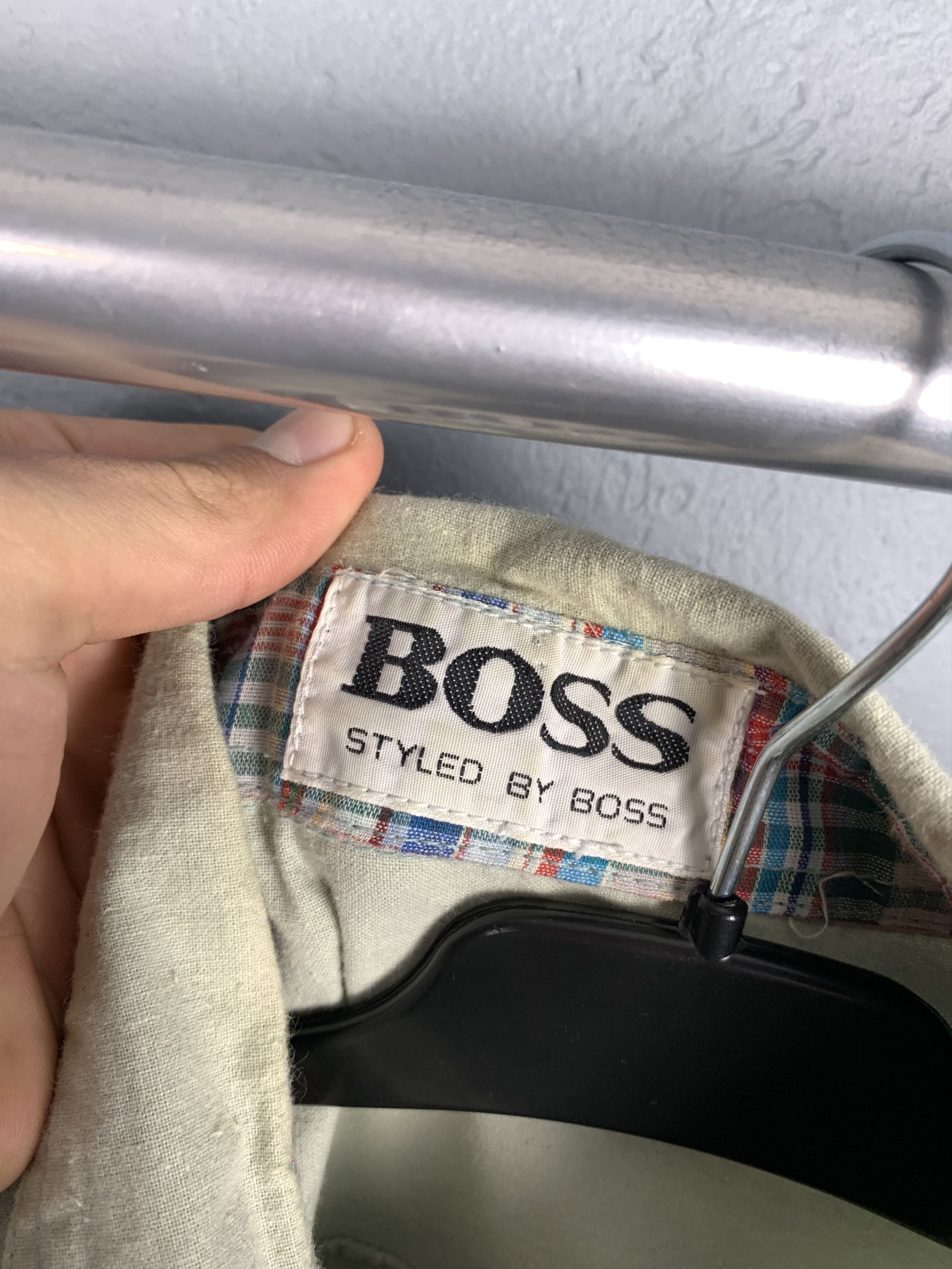 Hugo Boss Hugo Boss 90s Vintage Long Sleeve Shirt Size US L / EU 52-54 / 3 - 4 Thumbnail