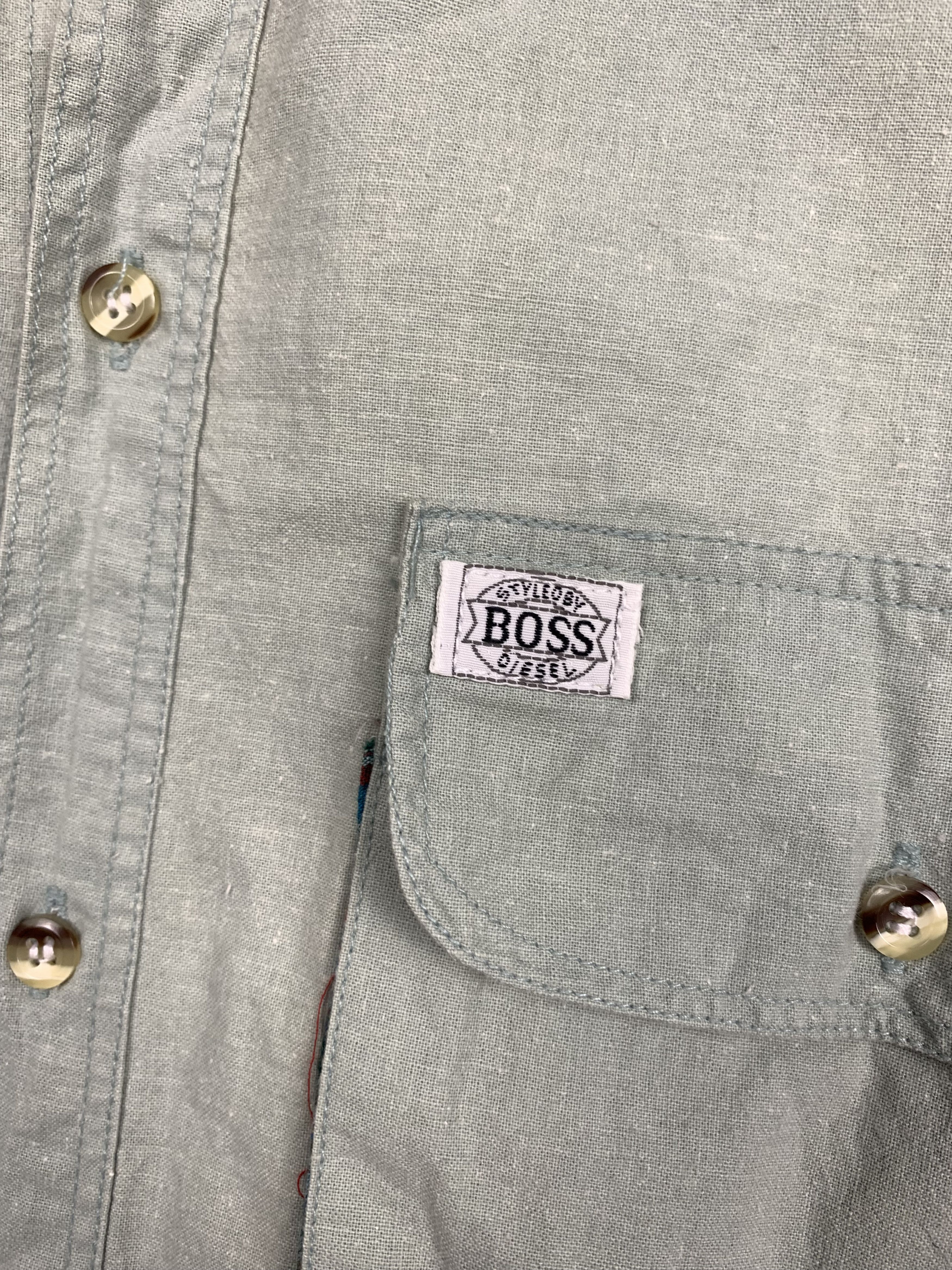 Hugo Boss Hugo Boss 90s Vintage Long Sleeve Shirt Size US L / EU 52-54 / 3 - 3 Thumbnail