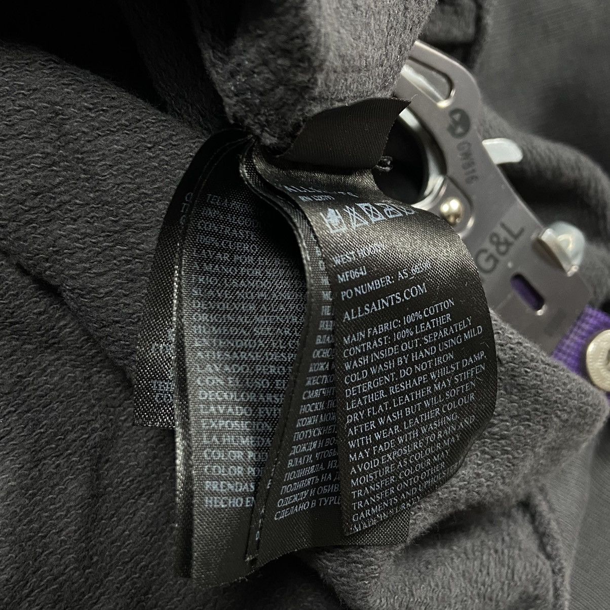 Allsaints ALLSAINTS ARCHIVE OVERSIZED BONDAGE ZIP HOODED JACKET № 1095 Size US M / EU 48-50 / 2 - 13 Thumbnail