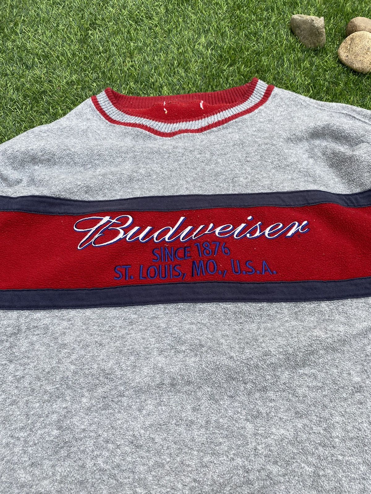 Budweiser SHOOT 🔥 Vintage Embroideries Budweiser U.S.A Sweatshirt Size US L / EU 52-54 / 3 - 3 Thumbnail