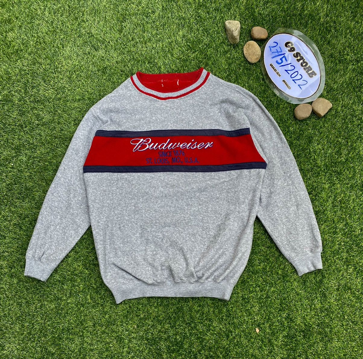 Budweiser SHOOT 🔥 Vintage Embroideries Budweiser U.S.A Sweatshirt Size US L / EU 52-54 / 3 - 1 Thumbnail