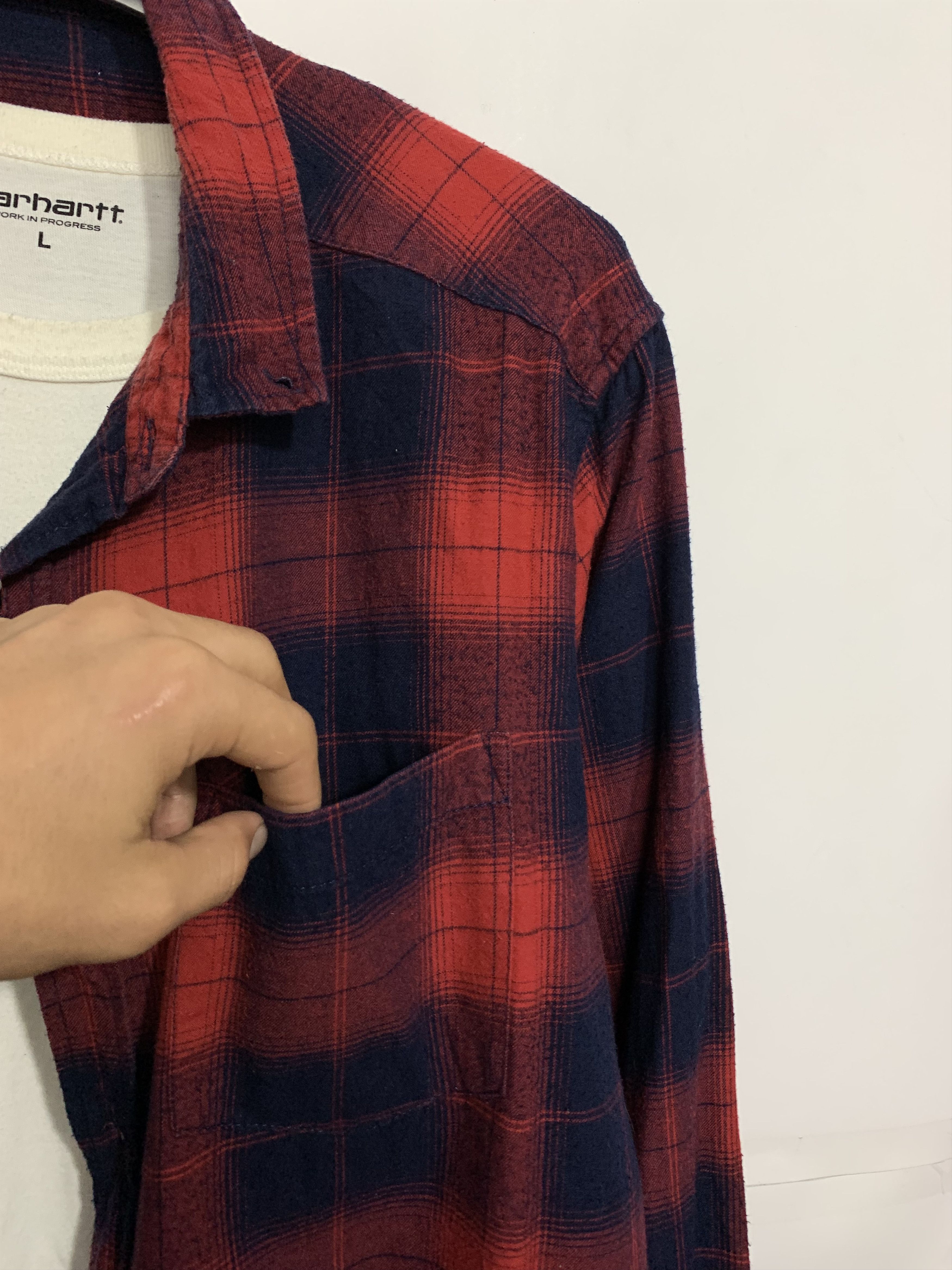 Flannel Vintage Flannel Plaid Shirt Travis style Size US XL / EU 56 / 4 - 3 Thumbnail