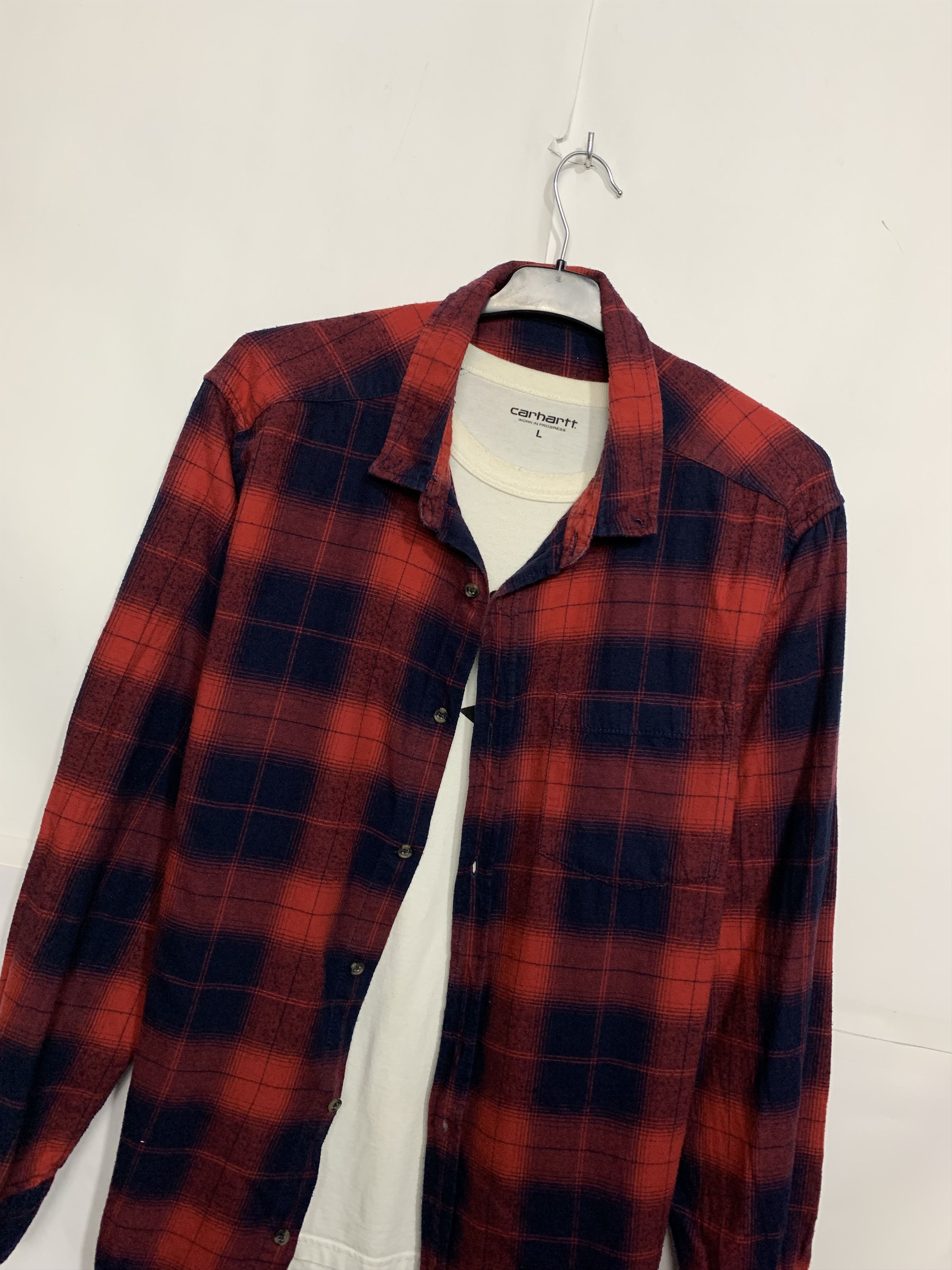 Flannel Vintage Flannel Plaid Shirt Travis style Size US XL / EU 56 / 4 - 2 Thumbnail