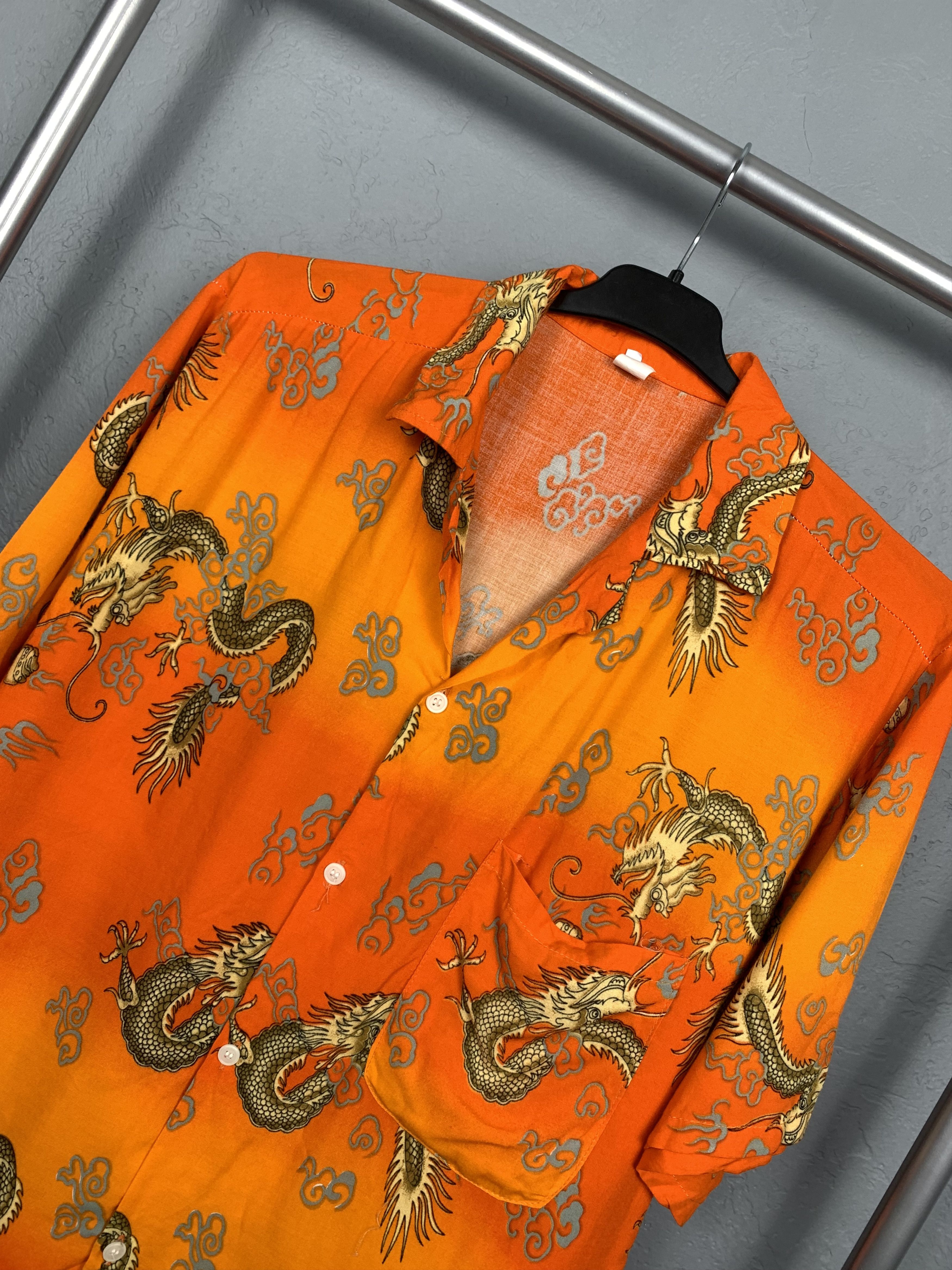 Japanese Brand Hawaiian Shirt Dragon Print in Japanese Style Size US L / EU 52-54 / 3 - 2 Thumbnail