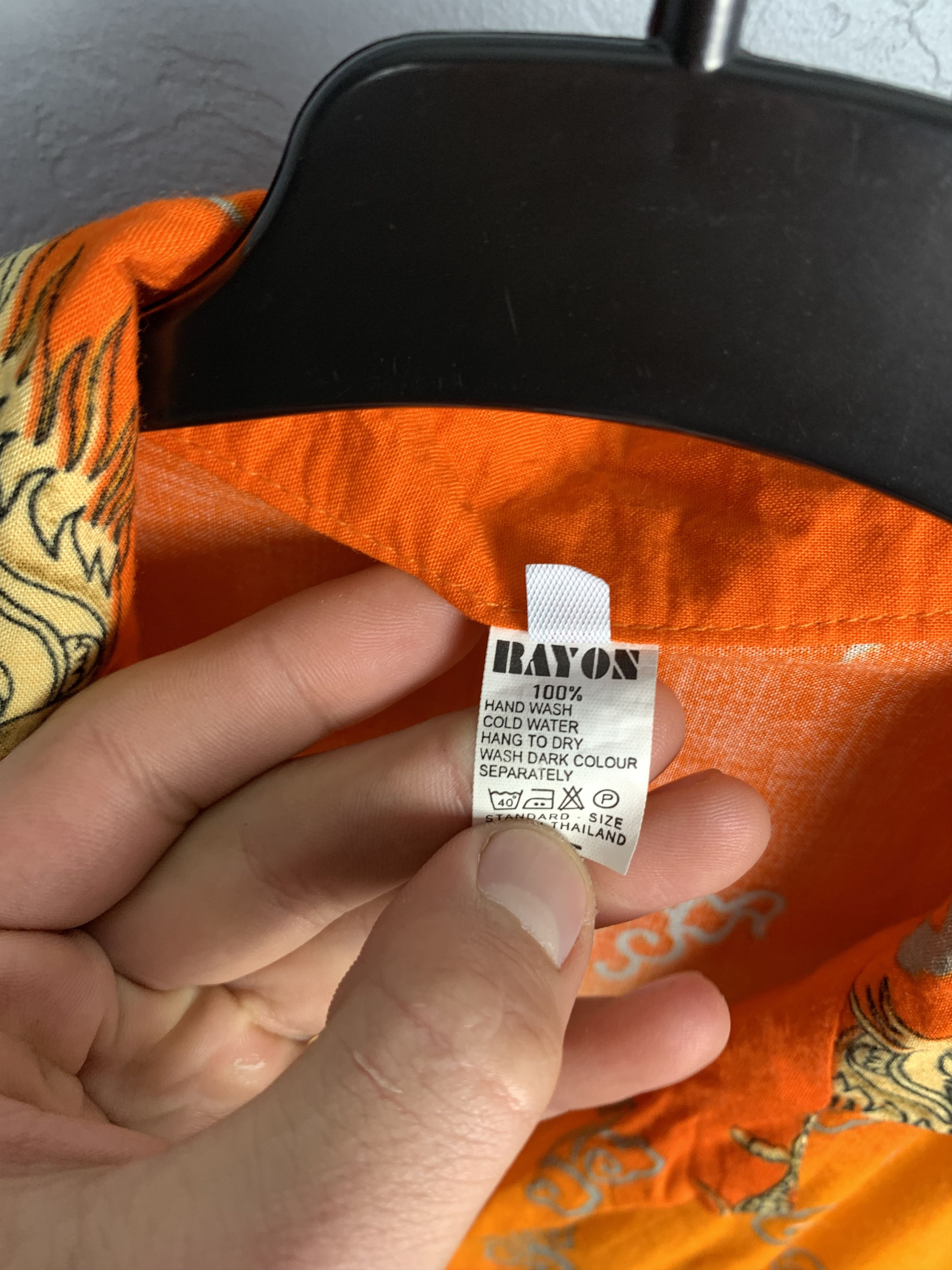 Japanese Brand Hawaiian Shirt Dragon Print in Japanese Style Size US L / EU 52-54 / 3 - 4 Thumbnail