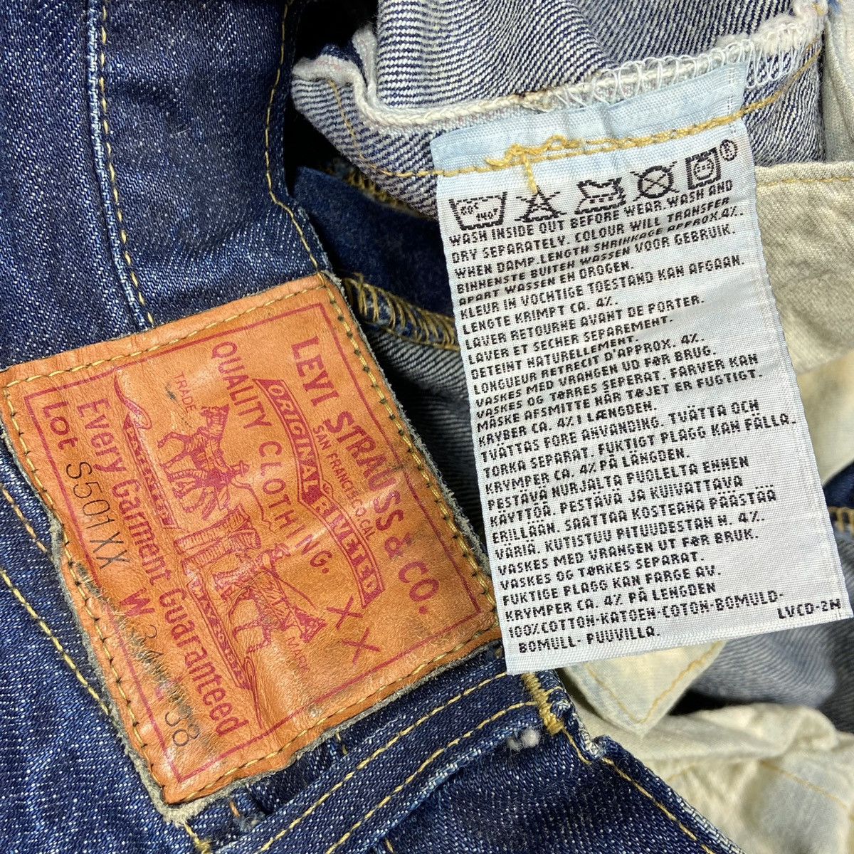Levi's Vintage Clothing 1980s BIG E SELVEDGE S501XX ARCHIVE RARE LEVIS PANTS № 3093 Size US 34 / EU 50 - 12 Thumbnail