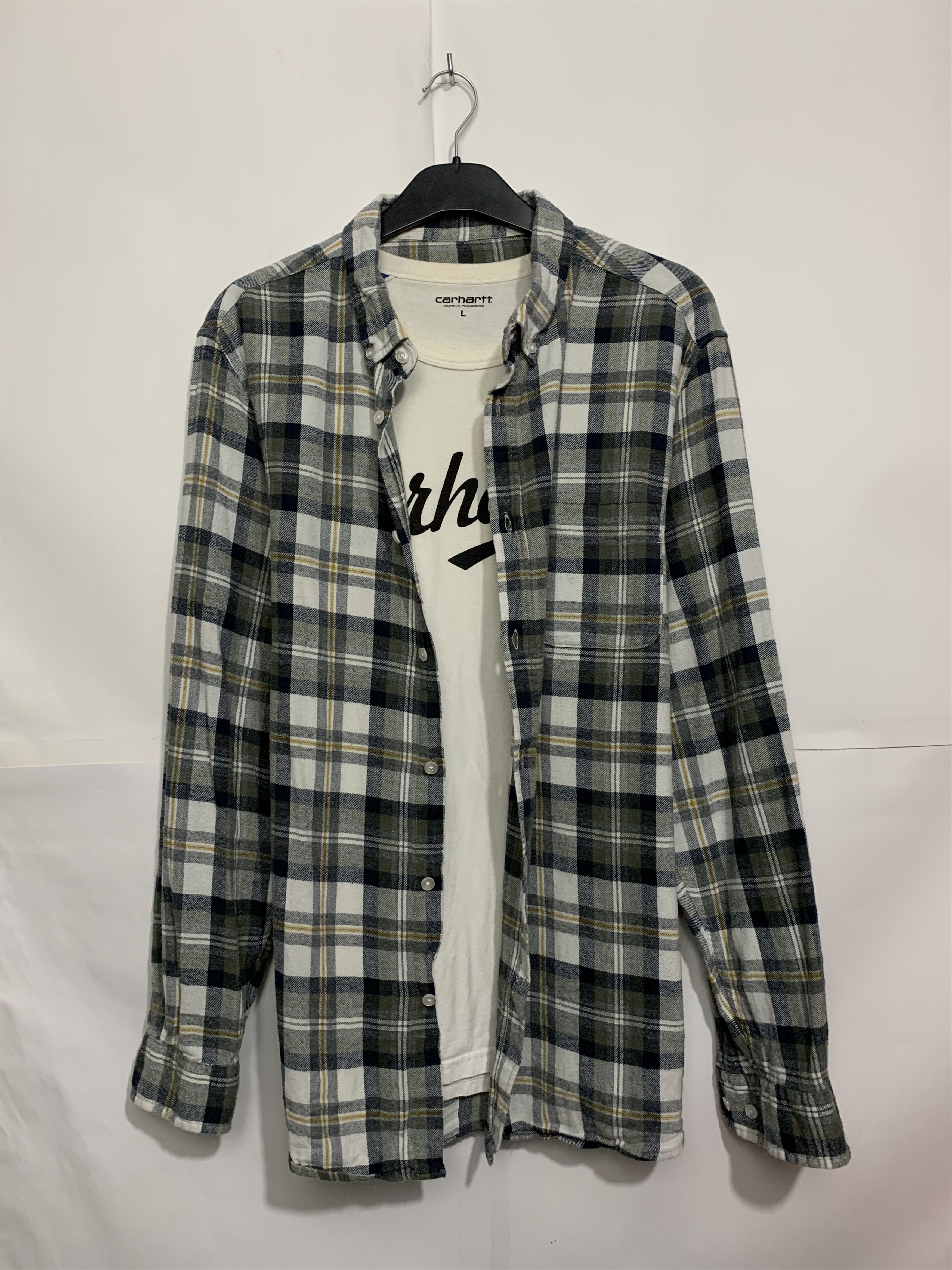 Flannel × Vintage Vintage Flannel Plaid Shirt Travis style Size US XL / EU 56 / 4 - 1 Thumbnail