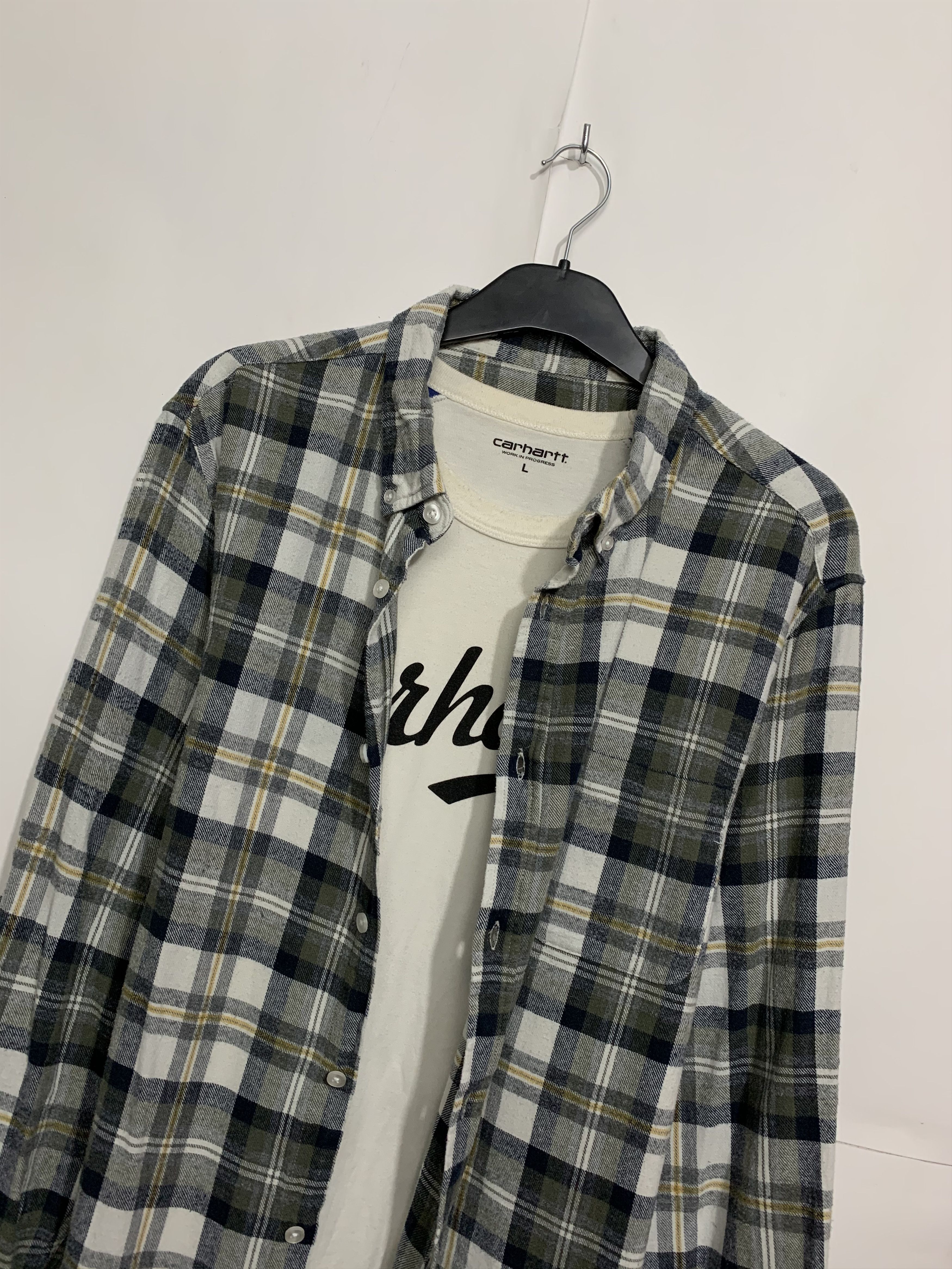 Flannel × Vintage Vintage Flannel Plaid Shirt Travis style Size US XL / EU 56 / 4 - 2 Thumbnail