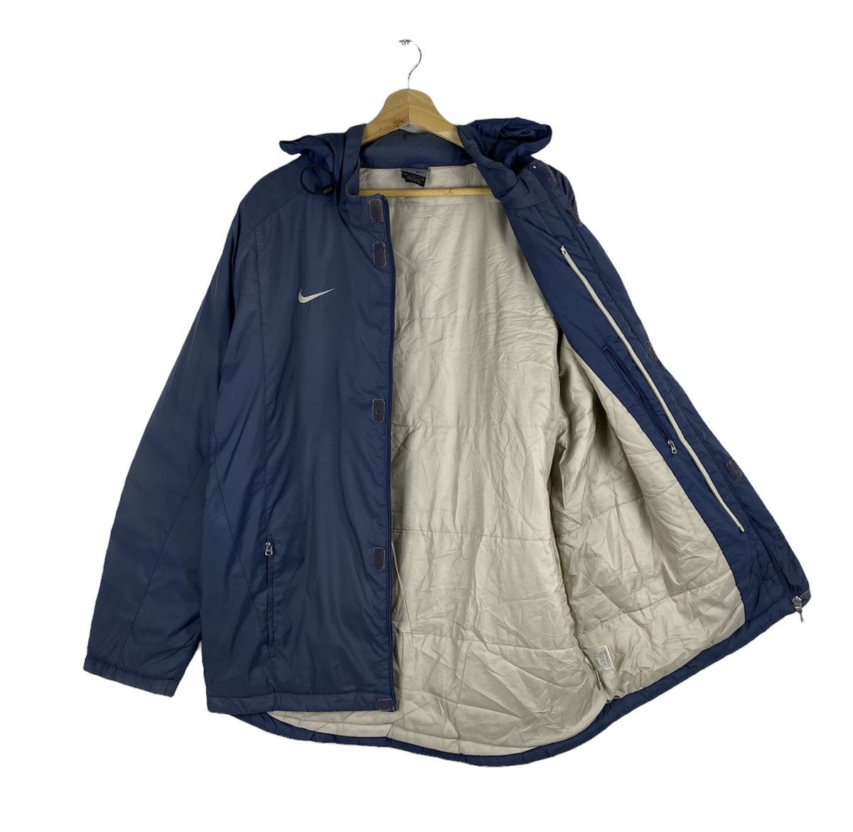 Nike Vintage Nike Inter Milan Football Zip Up Hoodie Long Jacket Size US M / EU 48-50 / 2 - 2 Thumbnail