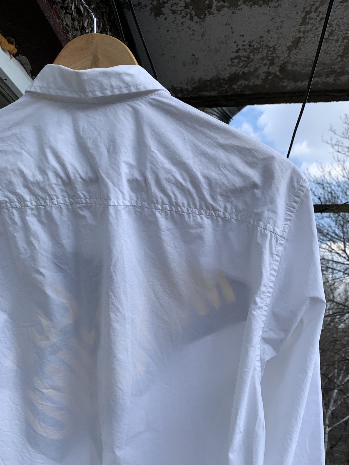 Moschino Love Moschino Distressed Button Up Long Sleeve Shirt Size US M / EU 48-50 / 2 - 17 Thumbnail