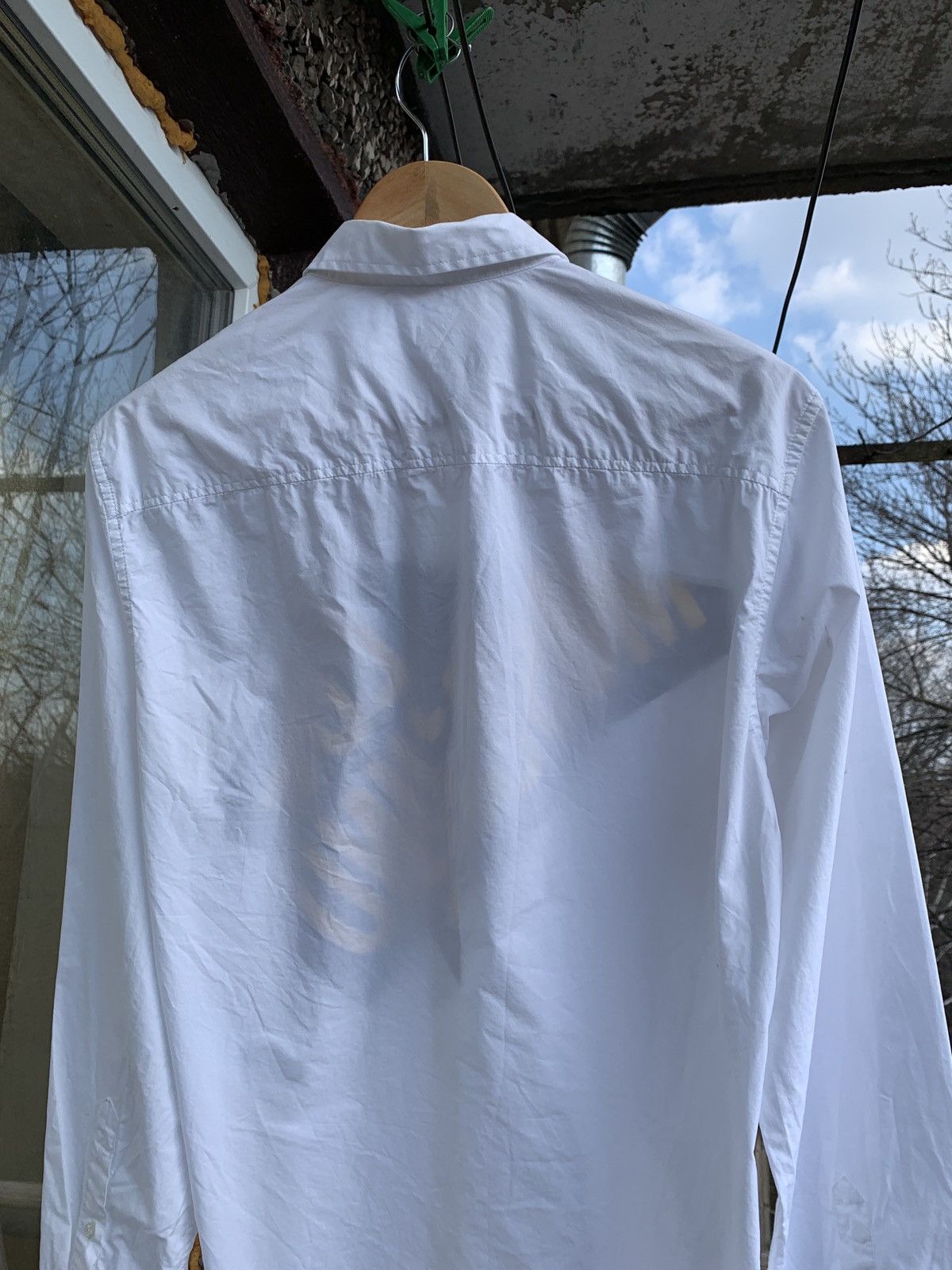 Moschino Love Moschino Distressed Button Up Long Sleeve Shirt Size US M / EU 48-50 / 2 - 16 Thumbnail