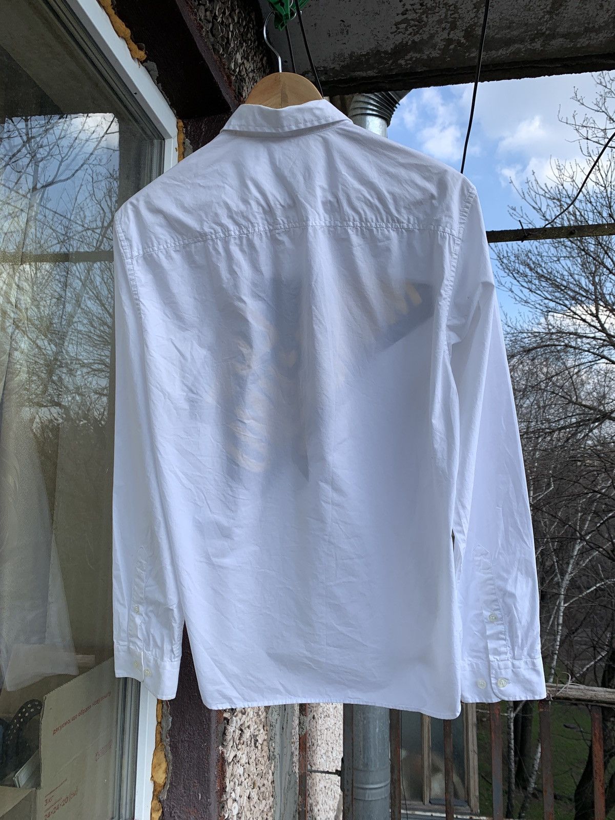 Moschino Love Moschino Distressed Button Up Long Sleeve Shirt Size US M / EU 48-50 / 2 - 15 Thumbnail