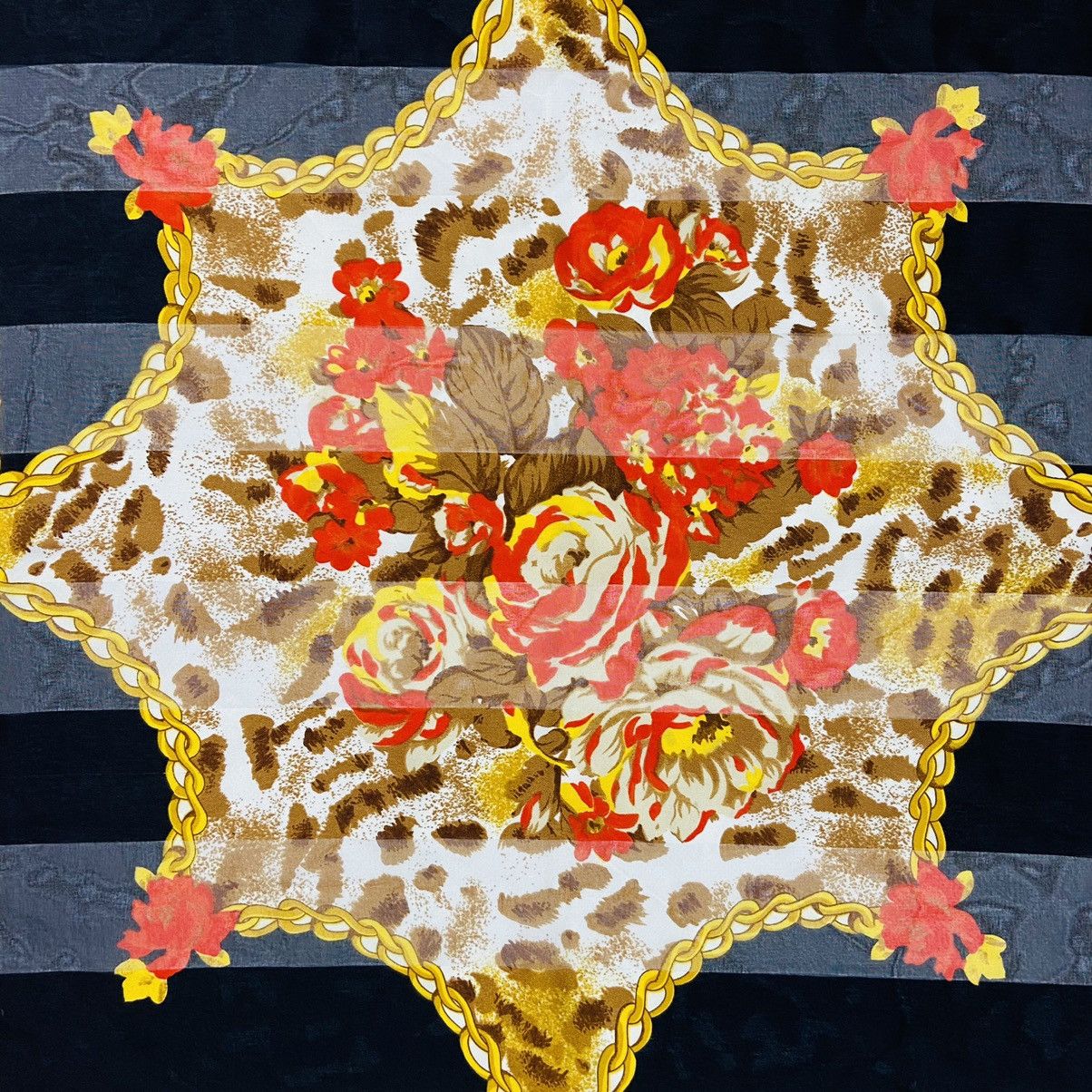Japanese Brand 1970s KKUSEBO SILK SCARF VERY RARE MADE IN PARIS - № 4177 Size ONE SIZE - 6 Thumbnail