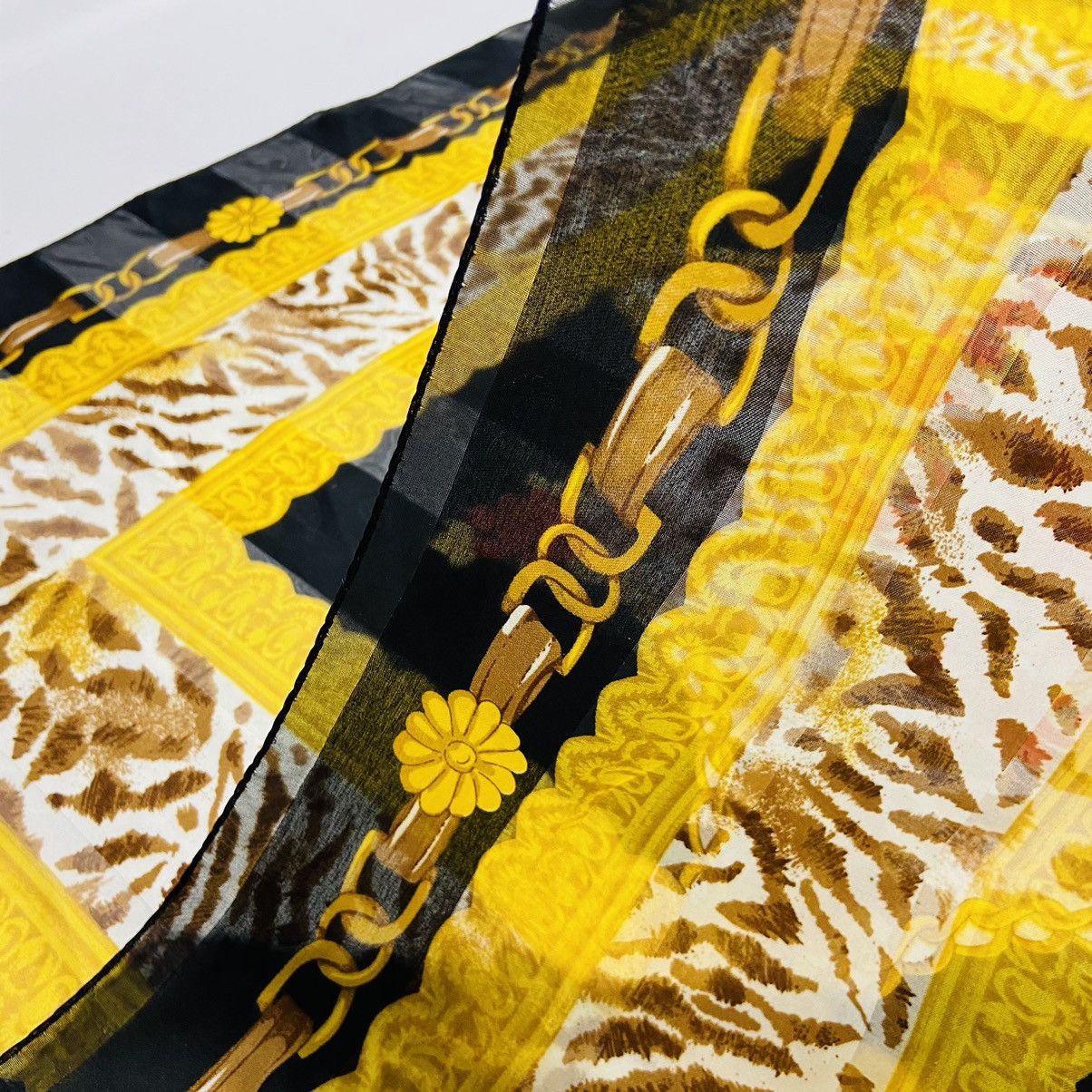 Japanese Brand 1970s KKUSEBO SILK SCARF VERY RARE MADE IN PARIS - № 4177 Size ONE SIZE - 10 Thumbnail