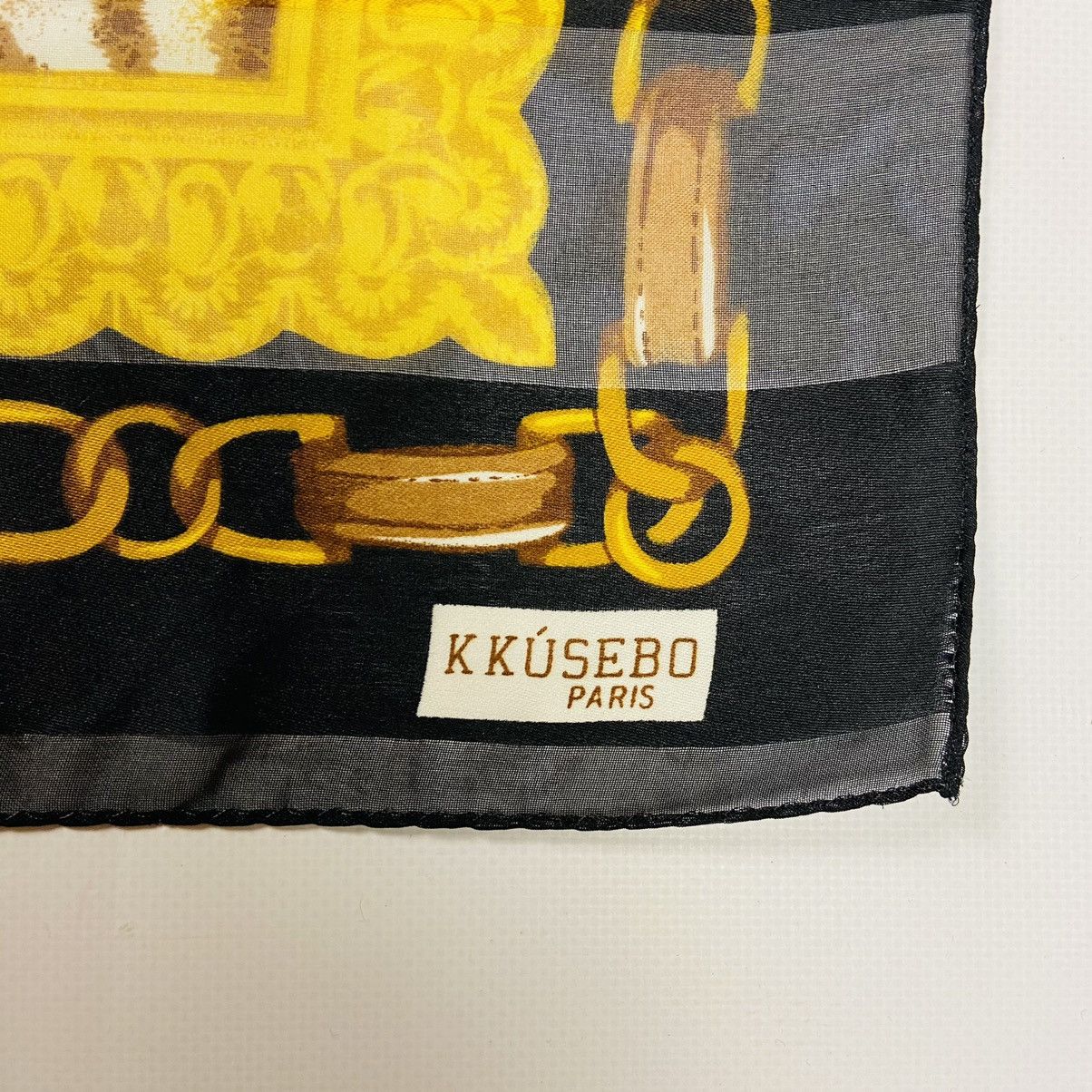 Japanese Brand 1970s KKUSEBO SILK SCARF VERY RARE MADE IN PARIS - № 4177 Size ONE SIZE - 9 Thumbnail