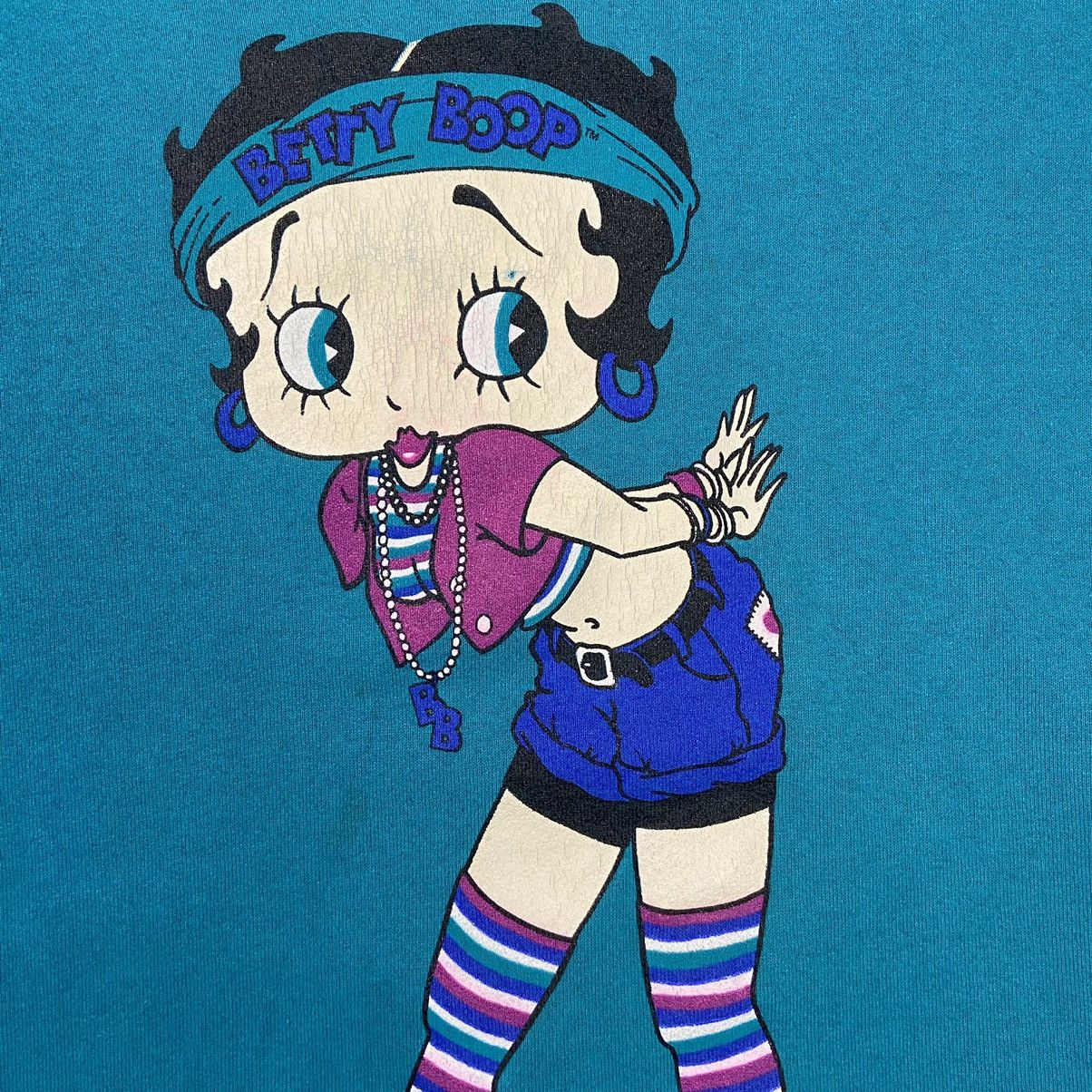 Vintage 1993 BETTY LITTLE BOOP VERY RARE VINTAGE SWEATSHIRT - № 1122 Size US L / EU 52-54 / 3 - 5 Thumbnail