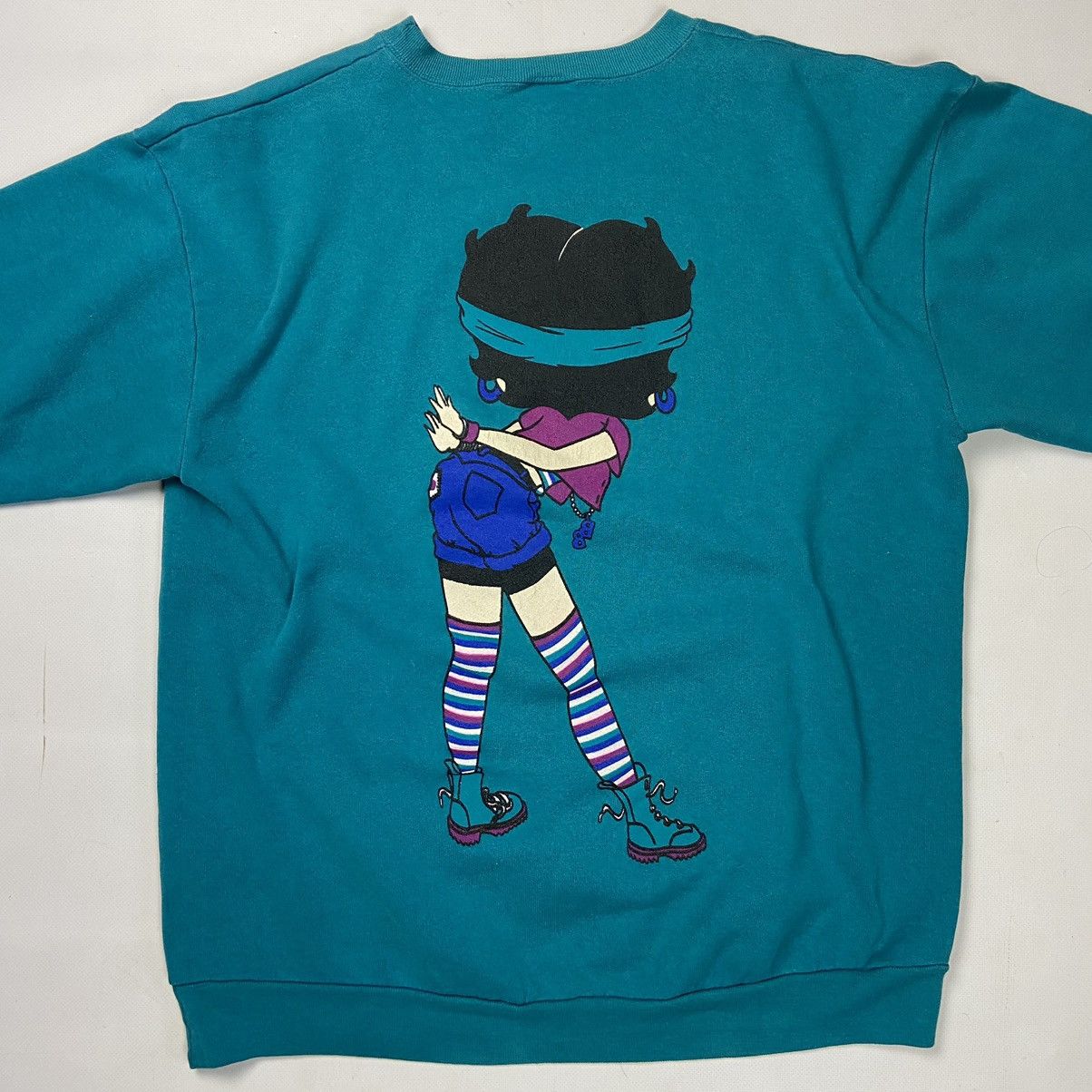 Vintage 1993 BETTY LITTLE BOOP VERY RARE VINTAGE SWEATSHIRT - № 1122 Size US L / EU 52-54 / 3 - 2 Thumbnail