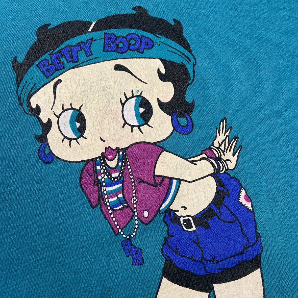 Vintage 1993 BETTY LITTLE BOOP VERY RARE VINTAGE SWEATSHIRT - № 1122 Size US L / EU 52-54 / 3 - 7 Thumbnail