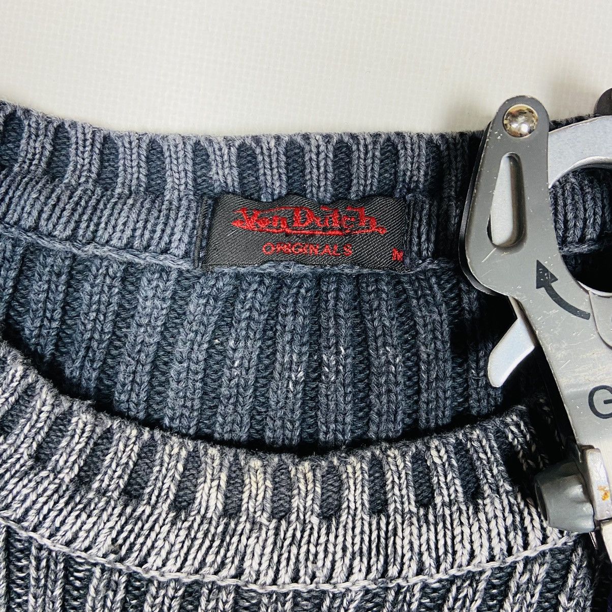 Von Dutch VON DUTCH AWESOME Y2K VINTAGE RARE KNITTED SWEATER - № 1098 Size US L / EU 52-54 / 3 - 8 Thumbnail