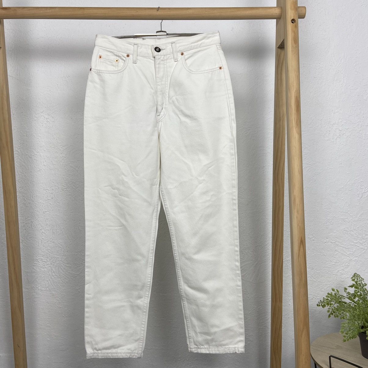 Levi's Vintage Clothing LEVI'S ORANGE TAB RARE VINTAGE WHITE JEANS PANTS - 3205 Size US 32 / EU 48 - 2 Thumbnail