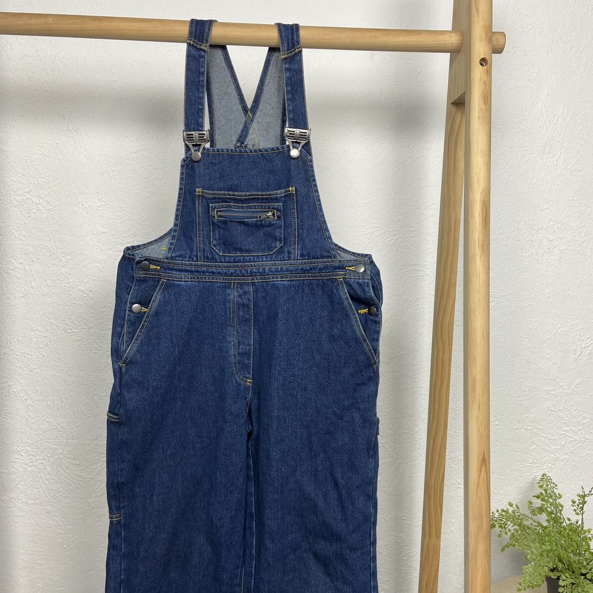 Vintage 1990s CARHARTT STYLE WORKWEAR DENIM HEAVY OVERALLS - № 3078 Size US 32 / EU 48 - 2 Thumbnail