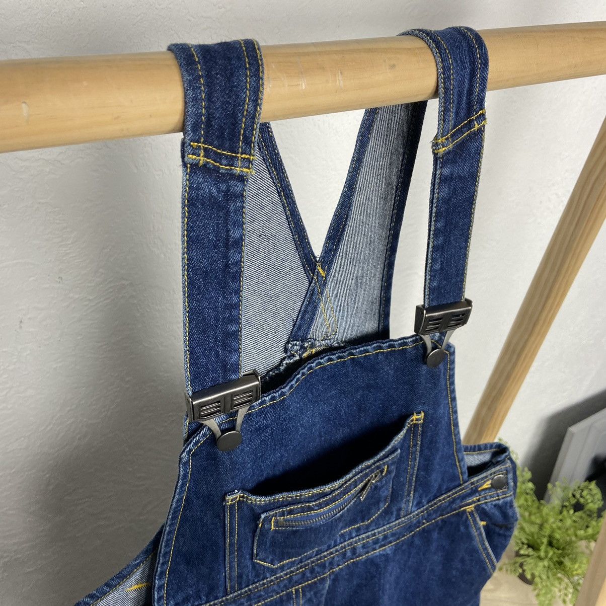 Vintage 1990s CARHARTT STYLE WORKWEAR DENIM HEAVY OVERALLS - № 3078 Size US 32 / EU 48 - 6 Thumbnail