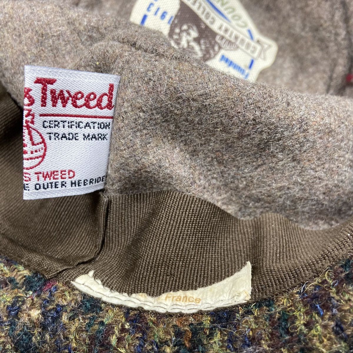 Harris Tweed 1980s HARRIS TWEED ARCHIVE PATCHWORK BUCKLE HAT - № 4137 Size ONE SIZE - 9 Thumbnail