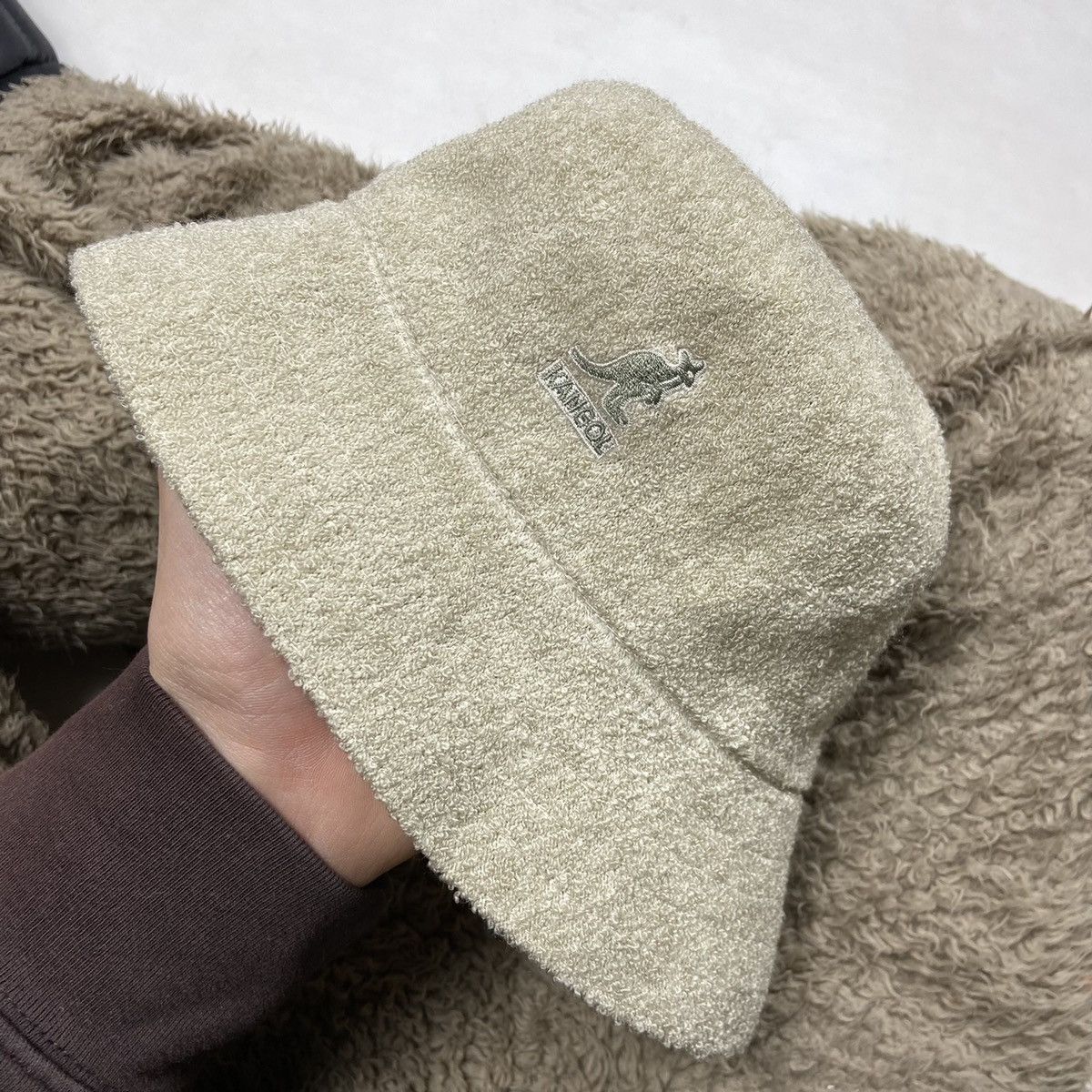 Kangol KANGOL TERRY SHERPA 1990s RARE AESTHETIC BUCKLE HAT - № 4138 Size ONE SIZE - 1 Thumbnail