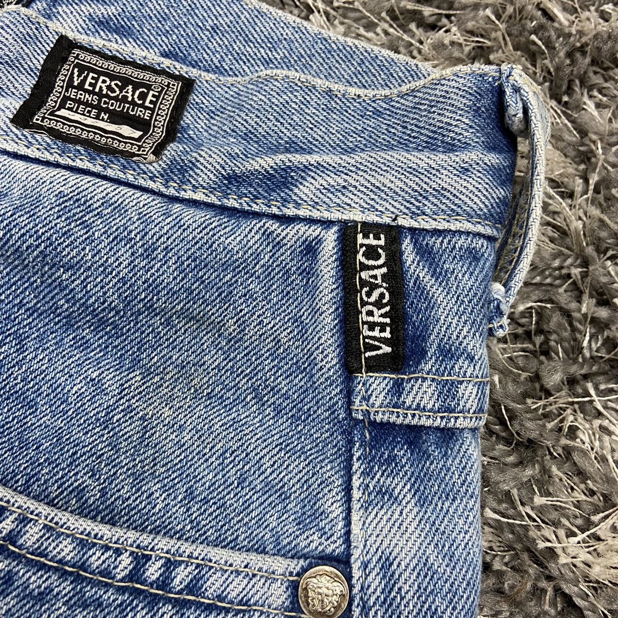 Versace VERSACE BABY BLUE 1990s BEAUTIFUL WASHED FADE PANTS - № 3114 Size US 29 - 9 Thumbnail