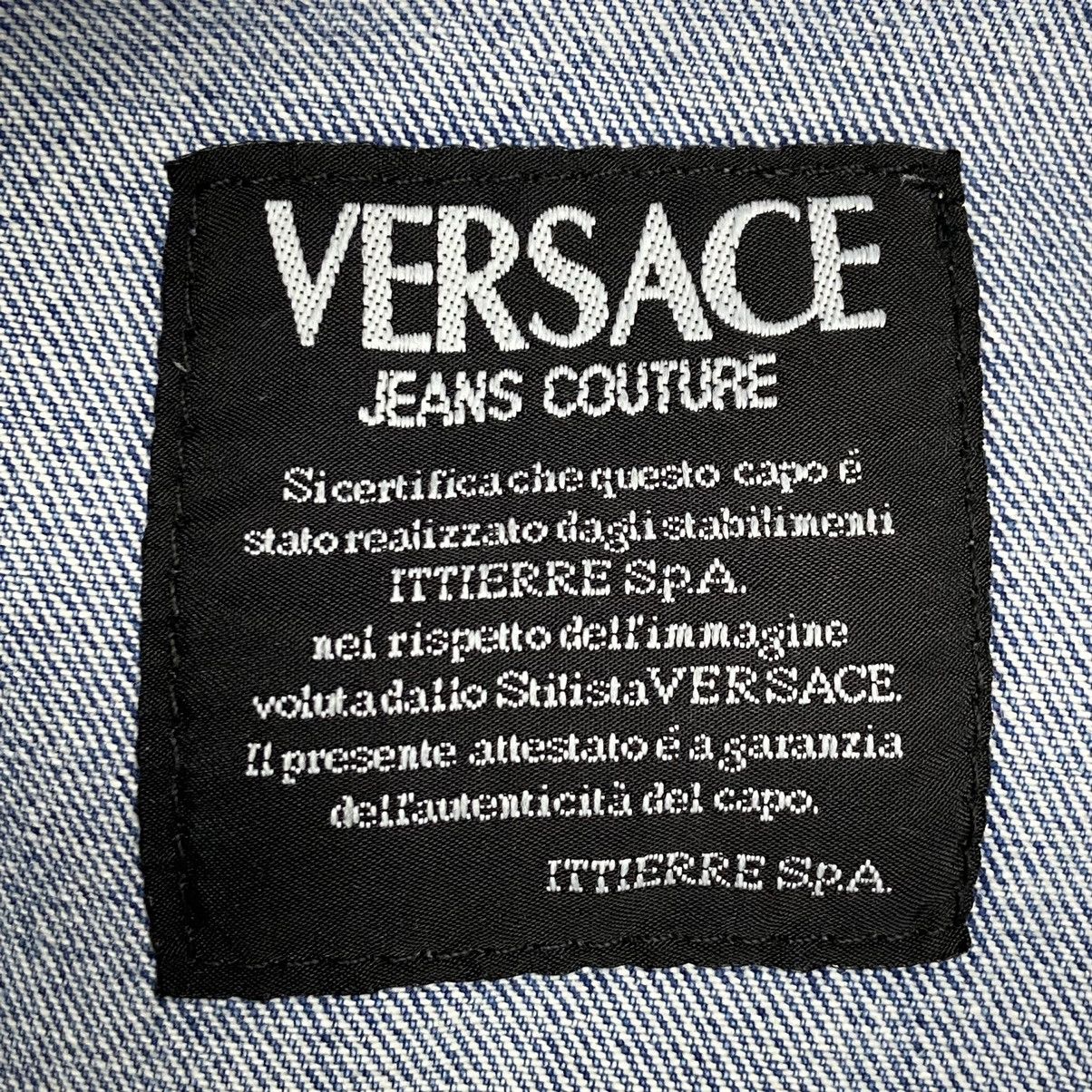 Versace VERSACE BABY BLUE 1990s BEAUTIFUL WASHED FADE PANTS - № 3114 Size US 29 - 11 Thumbnail