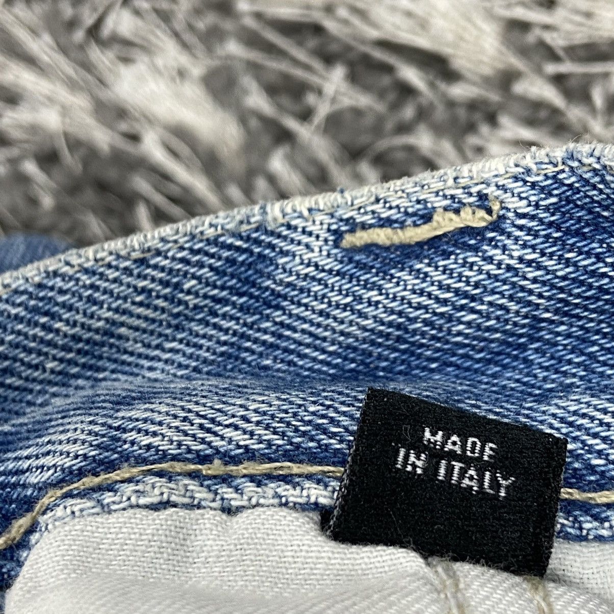 Versace VERSACE BABY BLUE 1990s BEAUTIFUL WASHED FADE PANTS - № 3114 Size US 29 - 12 Thumbnail